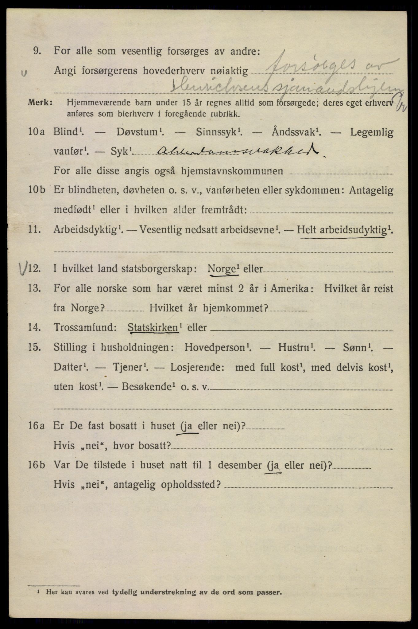 SAO, 1920 census for Kristiania, 1920, p. 330094