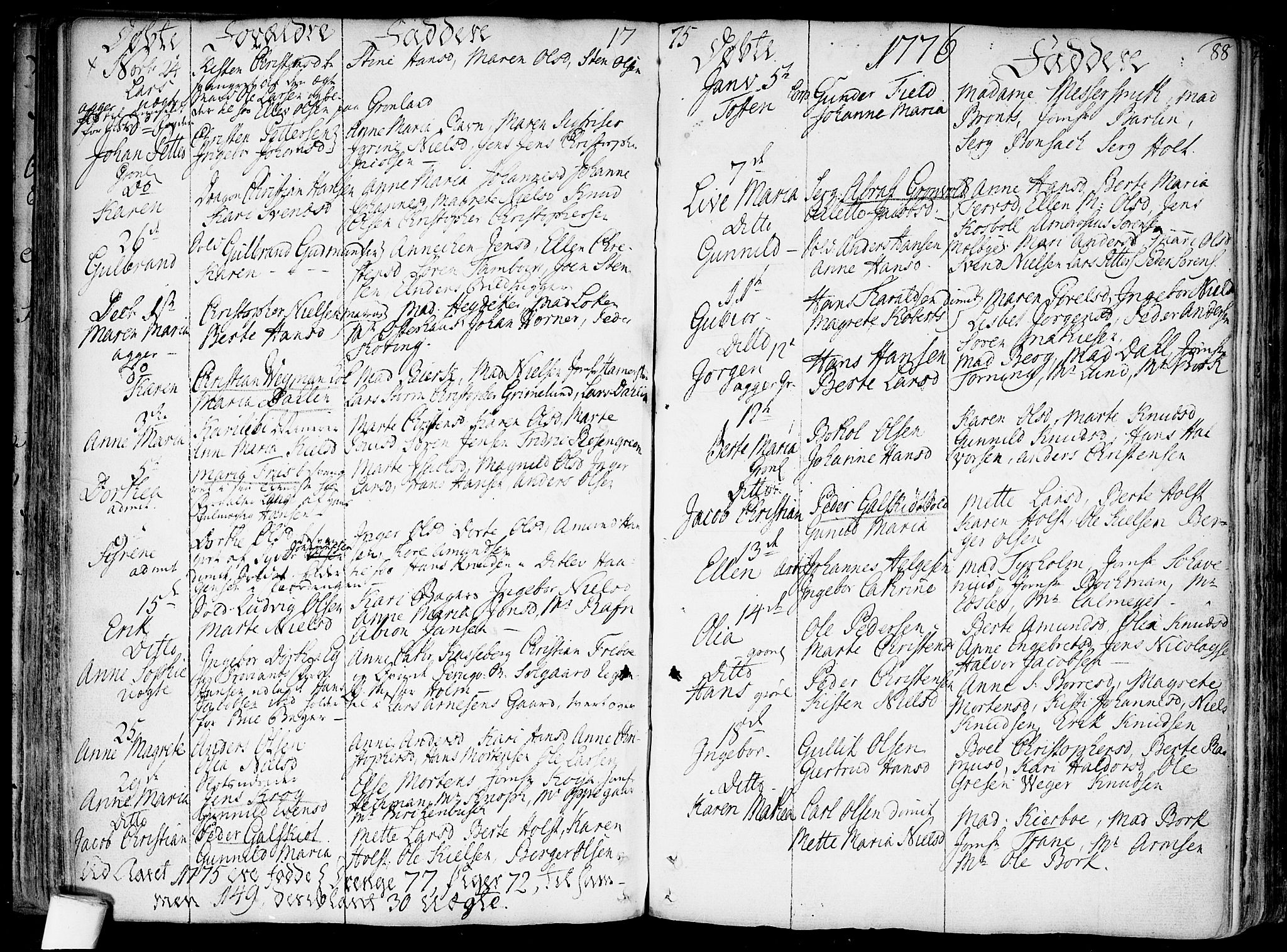 Garnisonsmenigheten Kirkebøker, SAO/A-10846/F/Fa/L0002: Parish register (official) no. 2, 1757-1776, p. 88