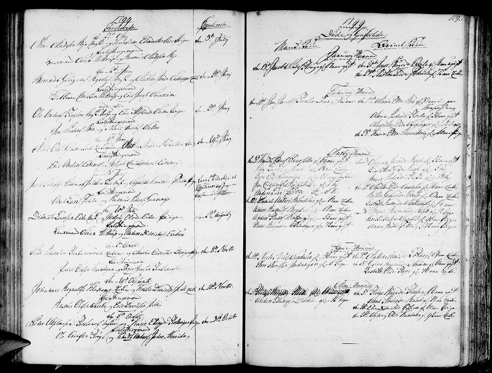 Gloppen sokneprestembete, AV/SAB-A-80101/H/Haa/Haaa/L0005: Parish register (official) no. A 5, 1785-1815, p. 109