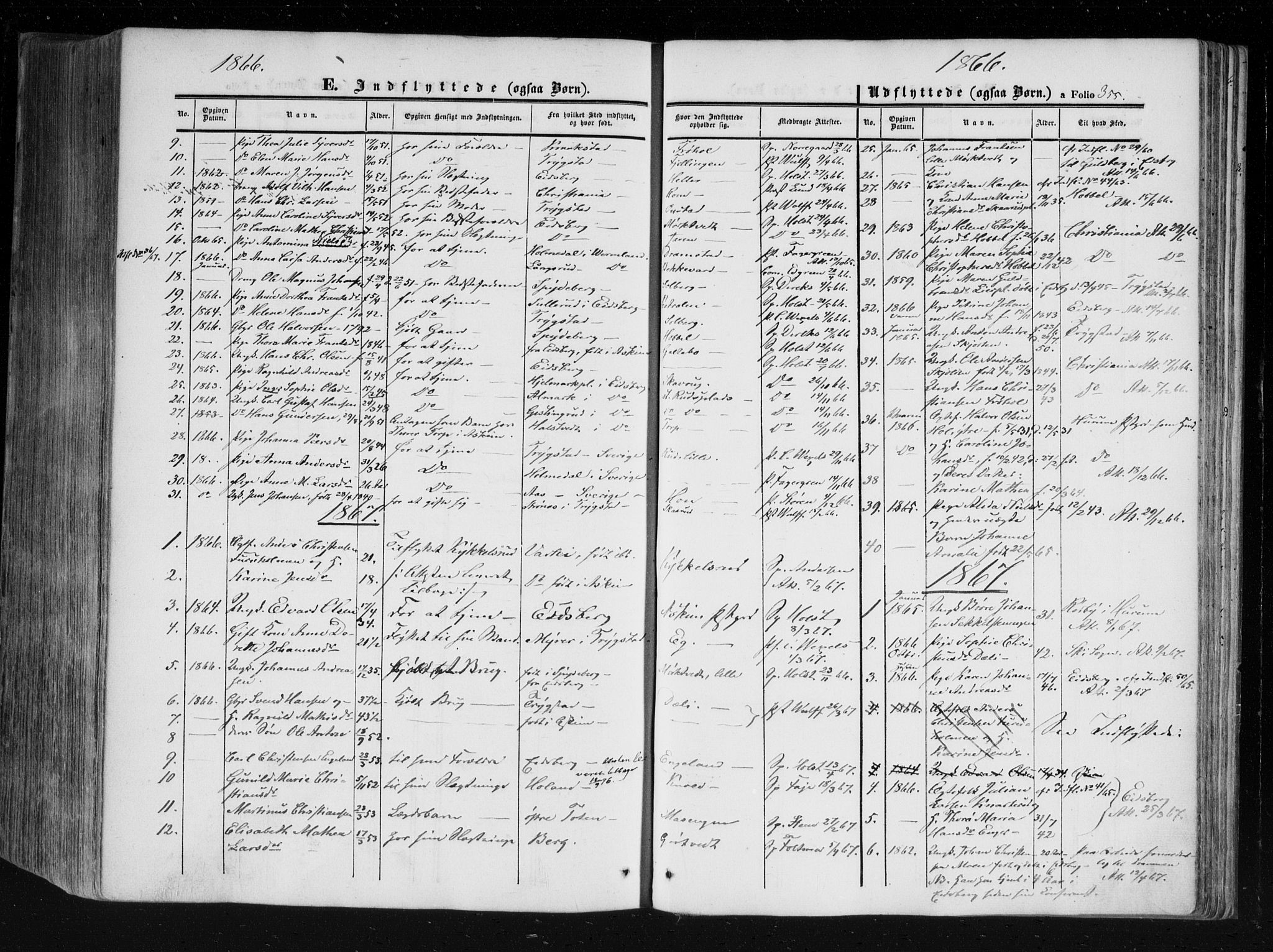 Askim prestekontor Kirkebøker, SAO/A-10900/F/Fa/L0005: Parish register (official) no. 5, 1847-1879, p. 355