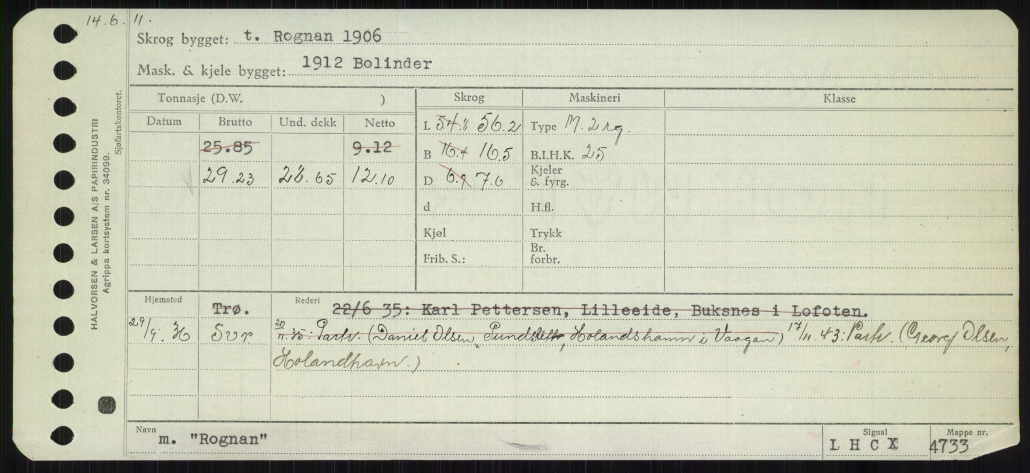 Sjøfartsdirektoratet med forløpere, Skipsmålingen, RA/S-1627/H/Ha/L0004/0002: Fartøy, Mas-R / Fartøy, Odin-R, p. 783