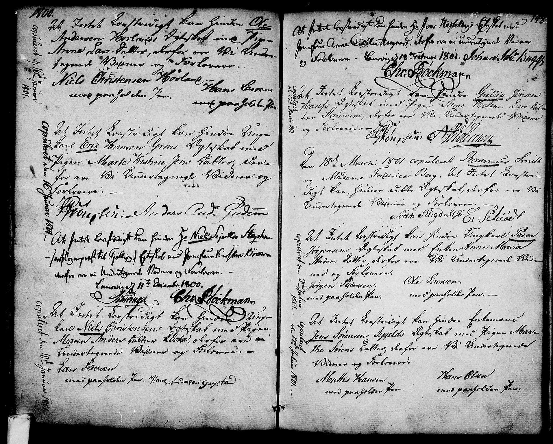 Larvik kirkebøker, SAKO/A-352/G/Ga/L0001: Parish register (copy) no. I 1, 1785-1807, p. 148