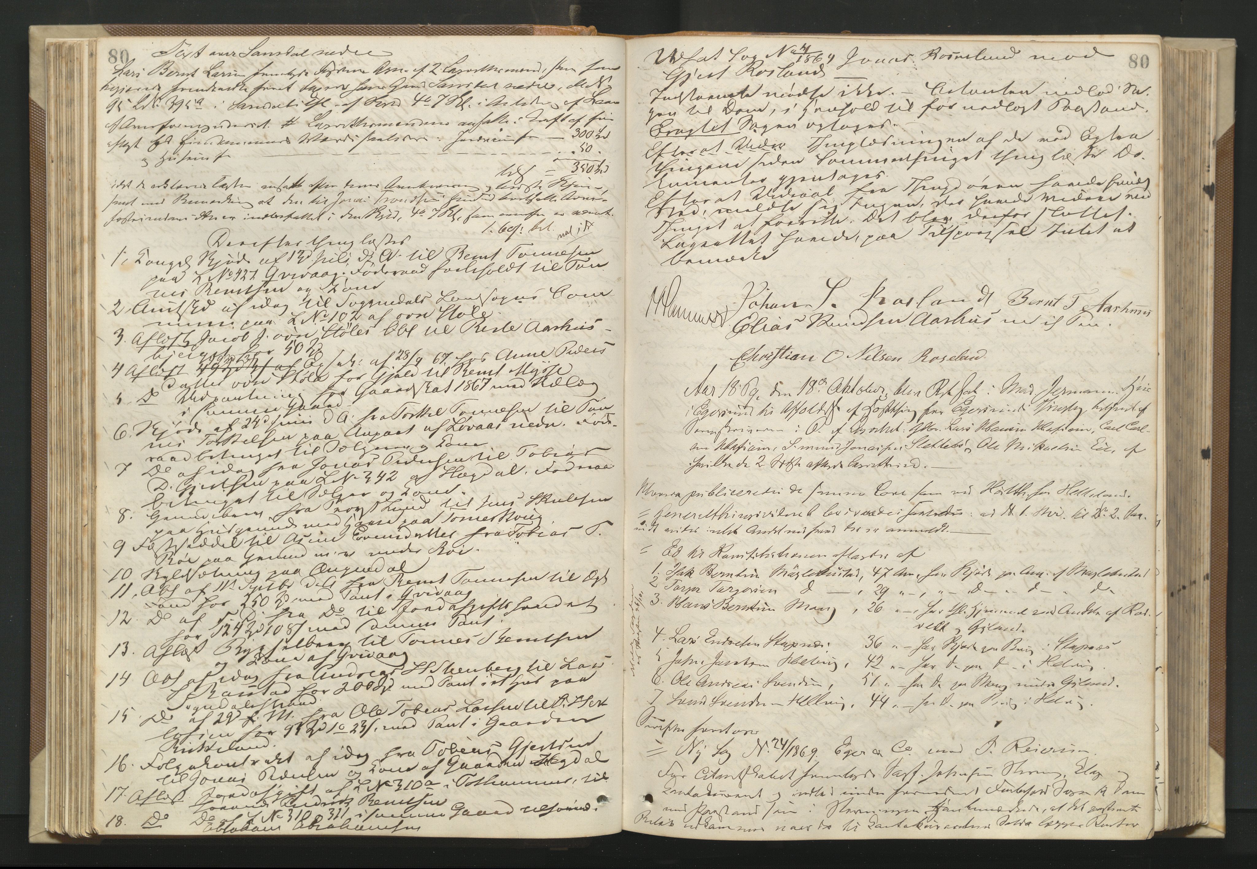 Dalane sorenskriveri, AV/SAST-A-100309/001/3/30/30BA/L0001: TINGBOK, 1868-1875, p. 80