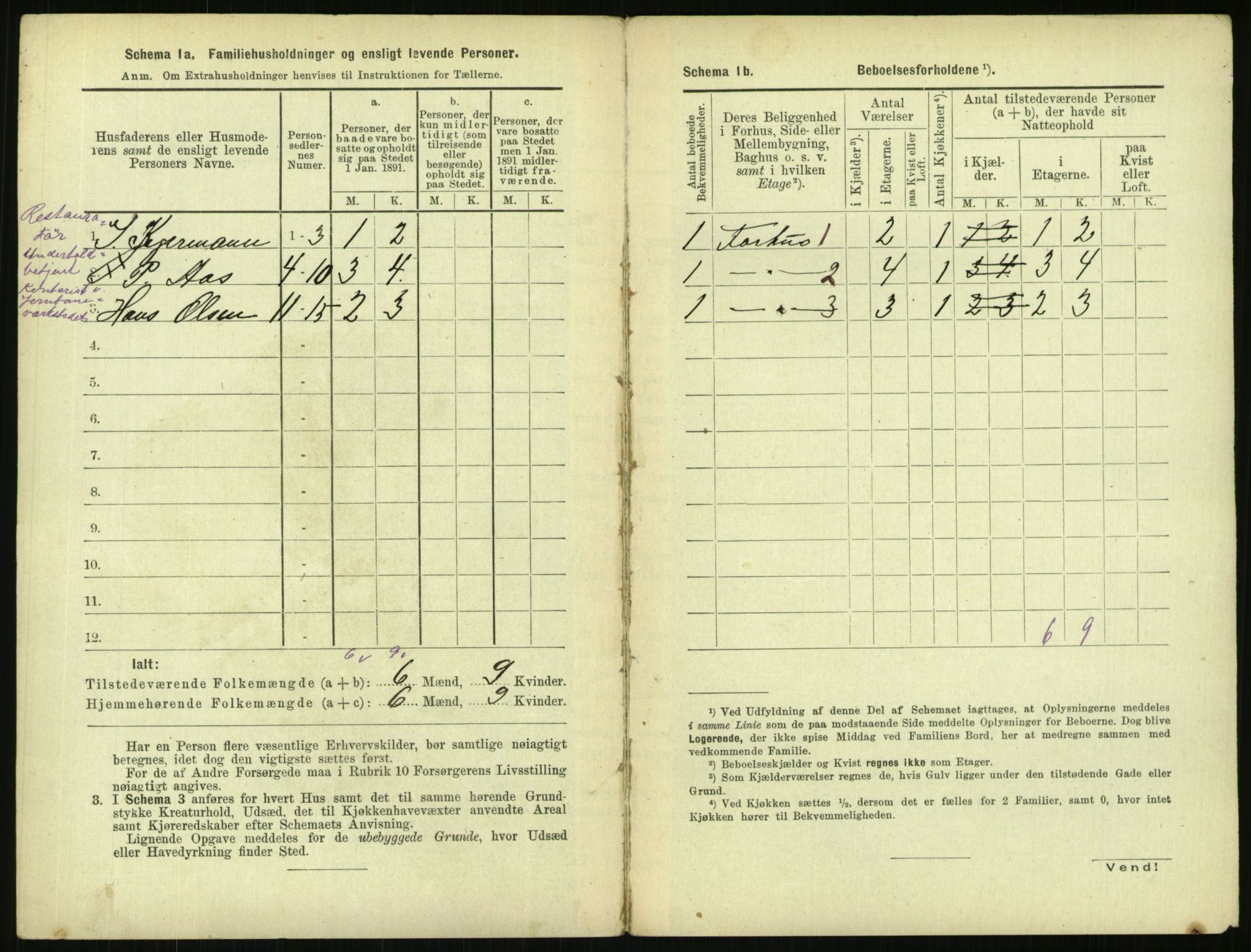 RA, 1891 census for 0301 Kristiania, 1891, p. 108233