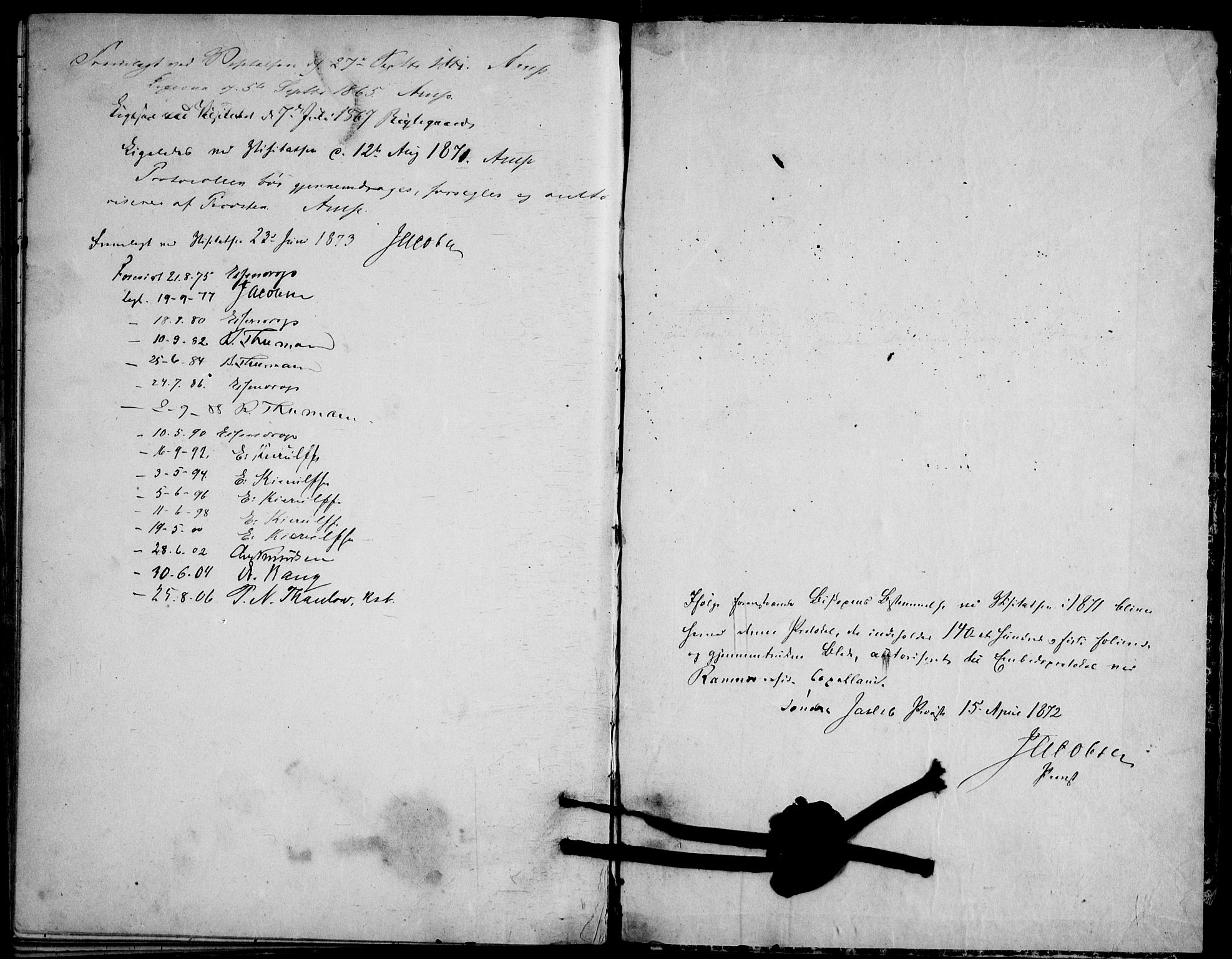 Ramnes kirkebøker, SAKO/A-314/F/Fd/L0001: Curate's parish register no. IV 1, 1851-1905