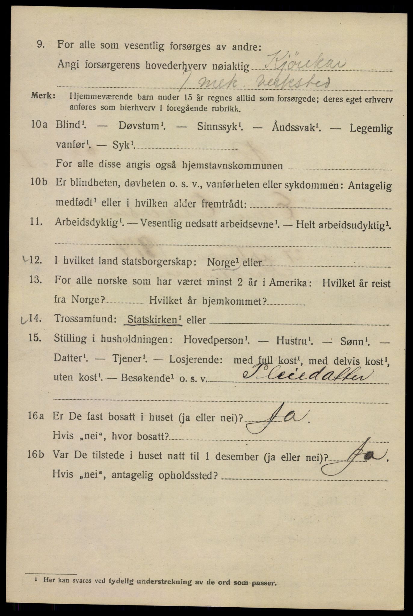 SAO, 1920 census for Kristiania, 1920, p. 151992