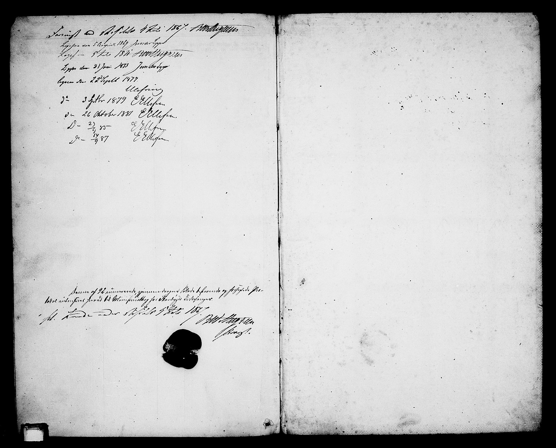 Lunde kirkebøker, SAKO/A-282/G/Gb/L0001: Parish register (copy) no. II 1, 1866-1887