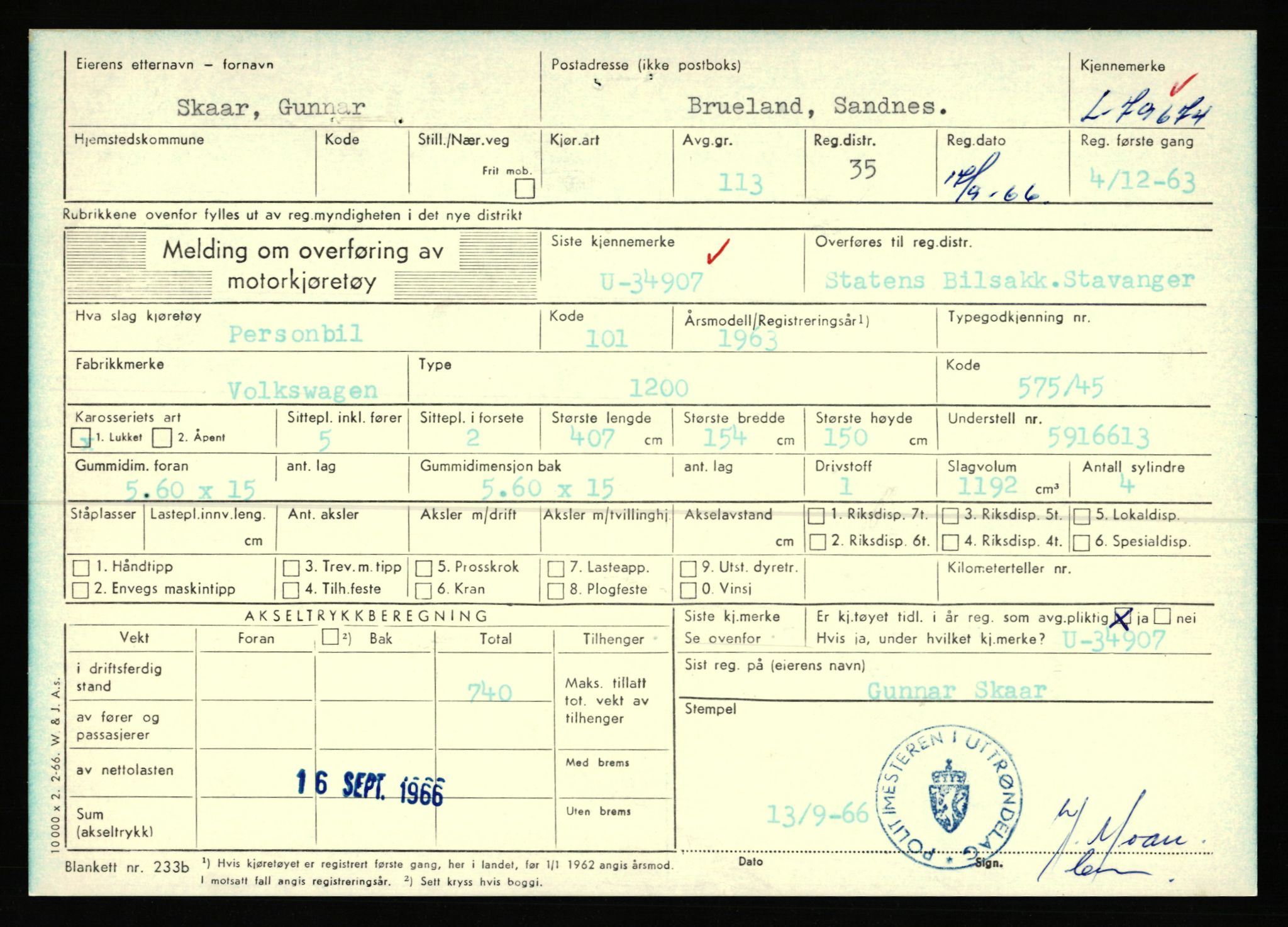 Stavanger trafikkstasjon, AV/SAST-A-101942/0/F/L0070: L-78800 - L-80499, 1930-1971, p. 974