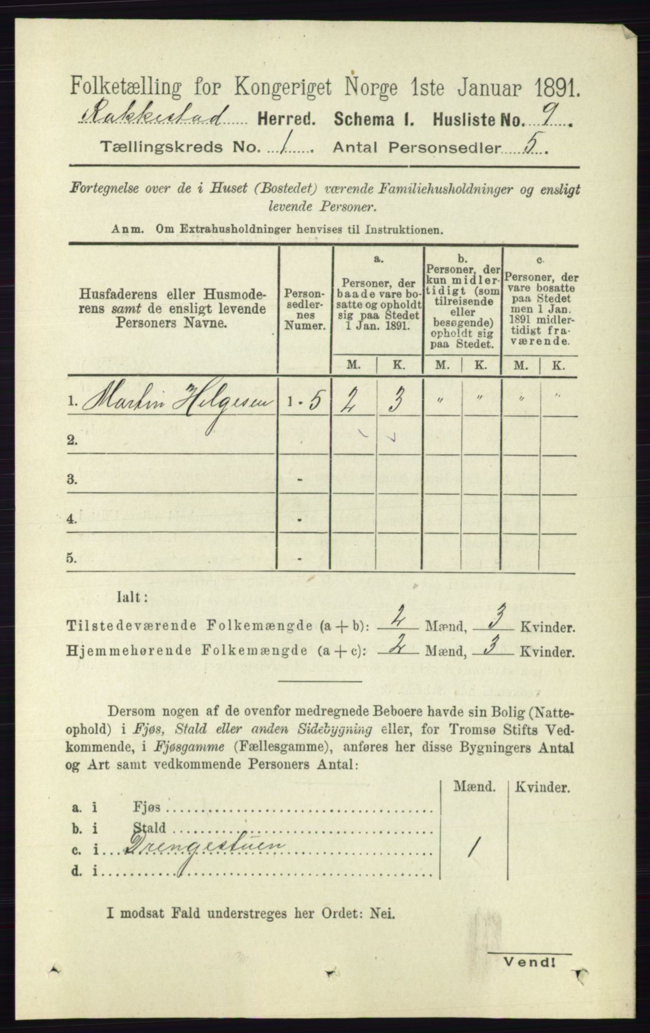 RA, 1891 census for 0128 Rakkestad, 1891, p. 50