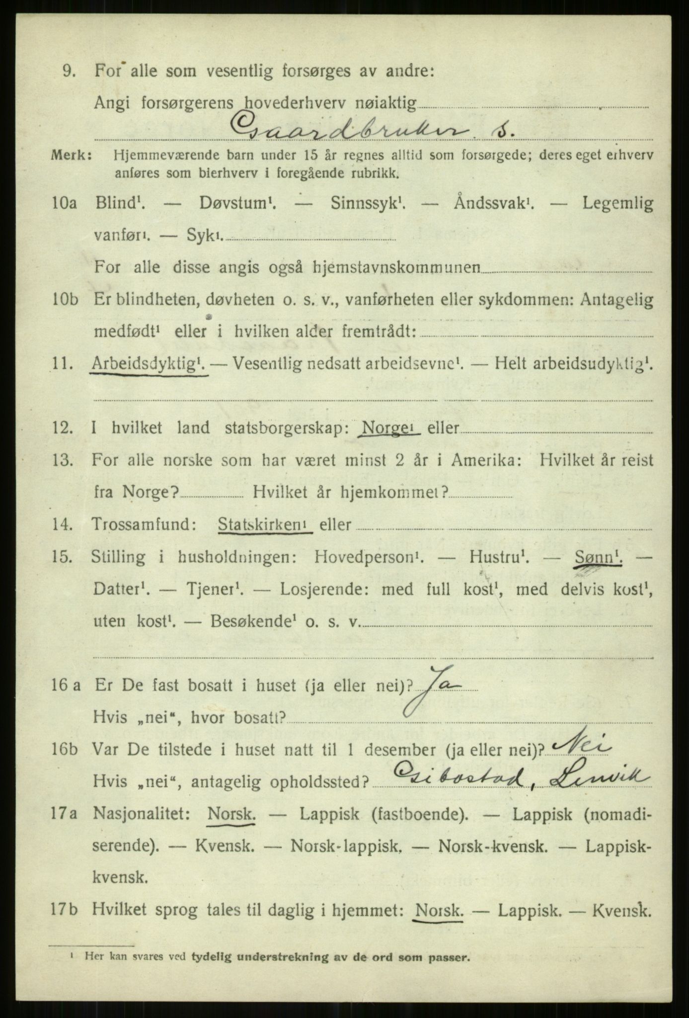 SATØ, 1920 census for Målselv, 1920, p. 6044