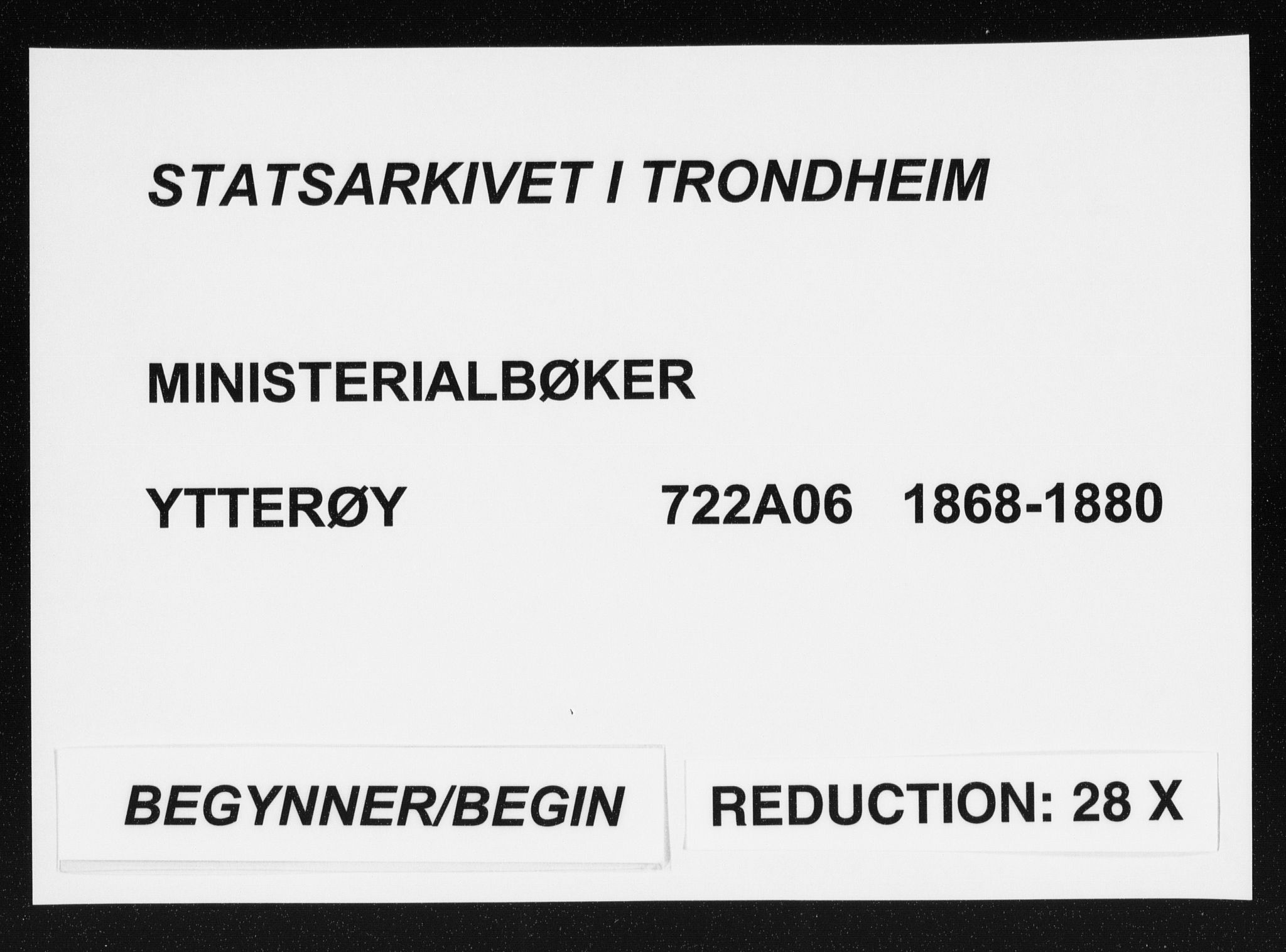 Ministerialprotokoller, klokkerbøker og fødselsregistre - Nord-Trøndelag, SAT/A-1458/722/L0219: Parish register (official) no. 722A06, 1868-1880