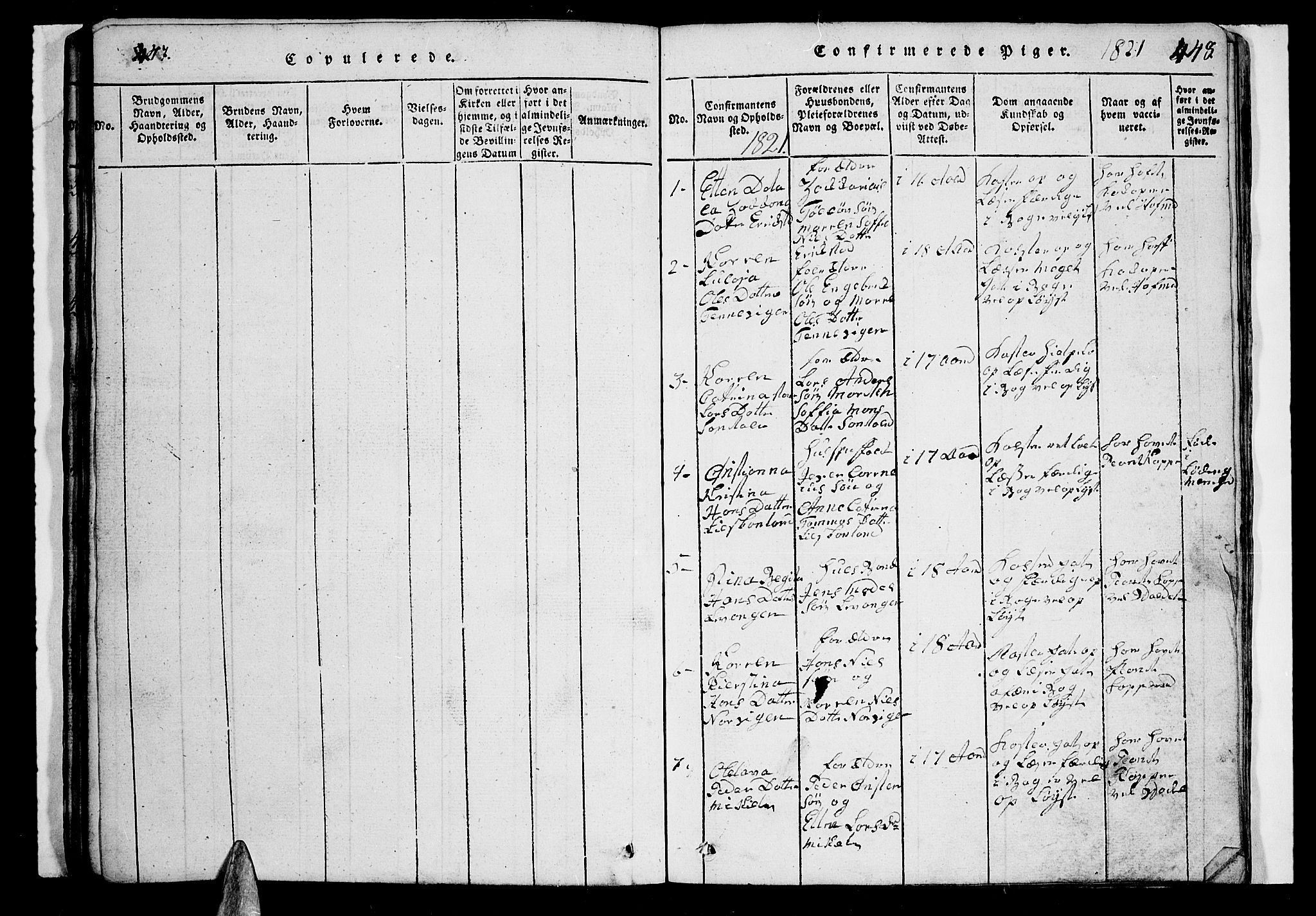 Trondenes sokneprestkontor, AV/SATØ-S-1319/H/Hb/L0003klokker: Parish register (copy) no. 3, 1820-1834, p. 447-448