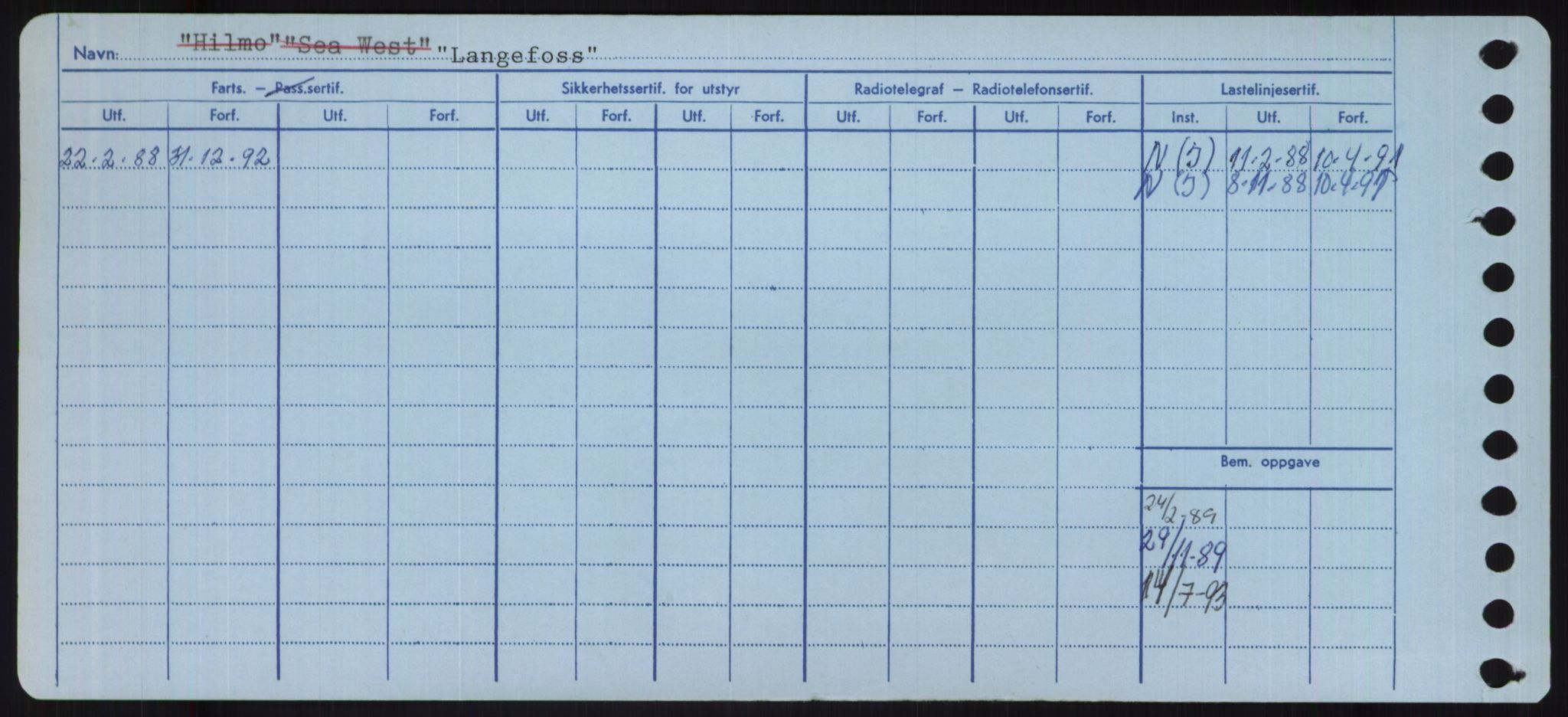 Sjøfartsdirektoratet med forløpere, Skipsmålingen, AV/RA-S-1627/H/Ha/L0003/0002: Fartøy, Hilm-Mar / Fartøy, Kom-Mar, p. 296