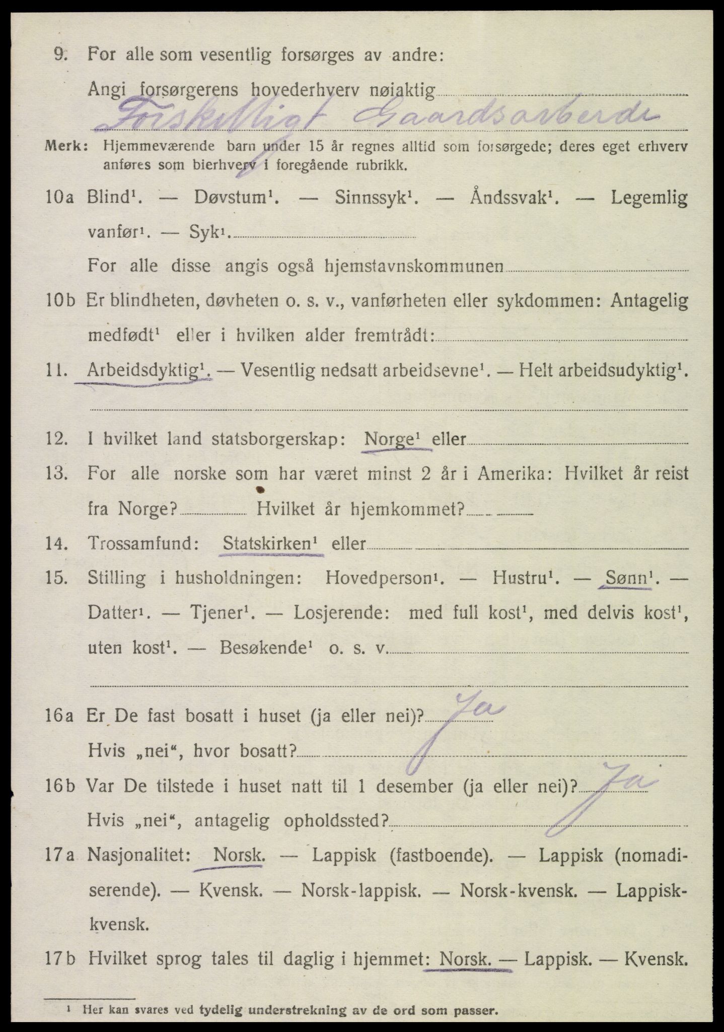 SAT, 1920 census for Stjørdal, 1920, p. 6631