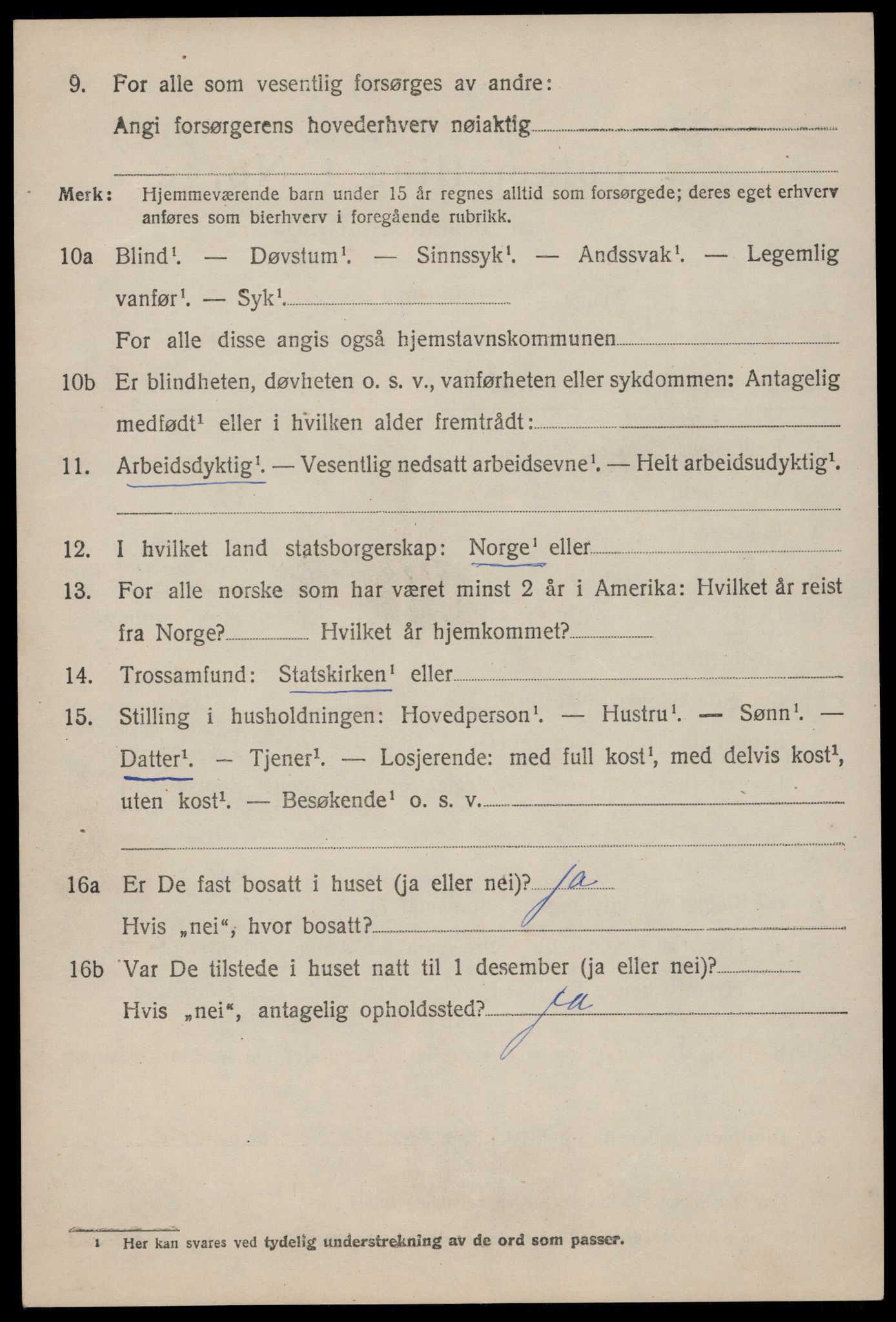 SAST, 1920 census for Heskestad, 1920, p. 2014