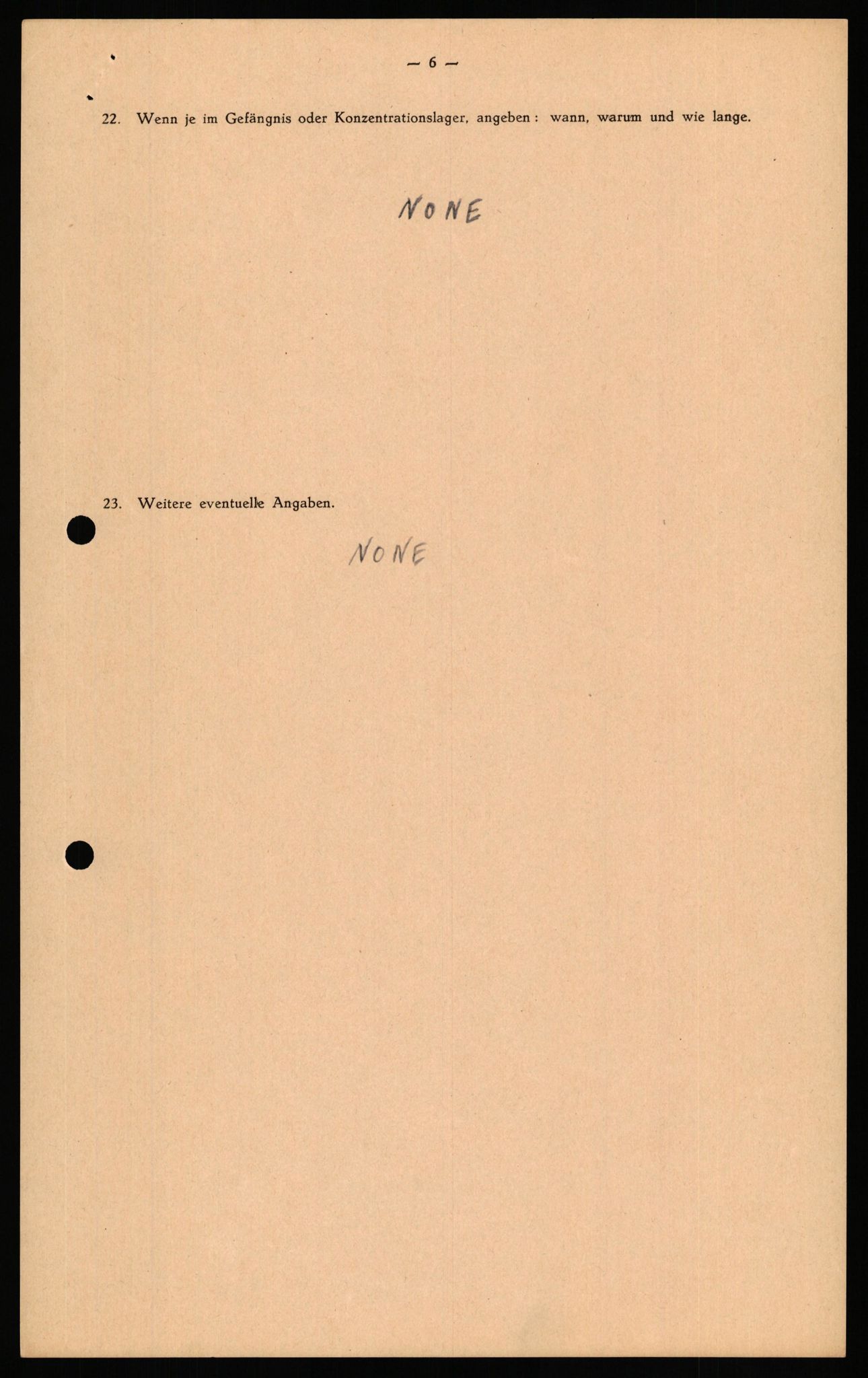 Forsvaret, Forsvarets overkommando II, AV/RA-RAFA-3915/D/Db/L0033: CI Questionaires. Tyske okkupasjonsstyrker i Norge. Tyskere., 1945-1946, p. 394