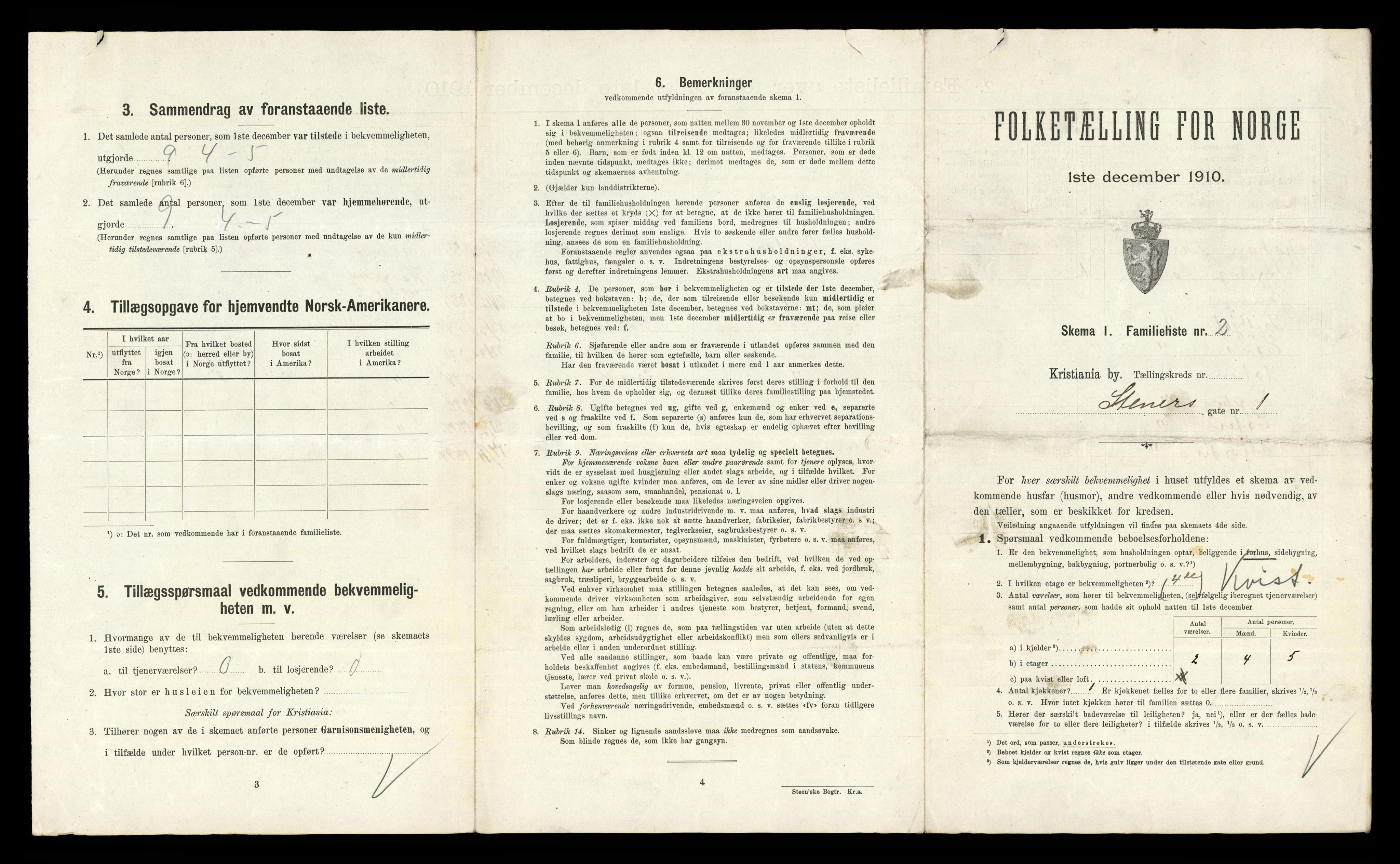 RA, 1910 census for Kristiania, 1910, p. 97558