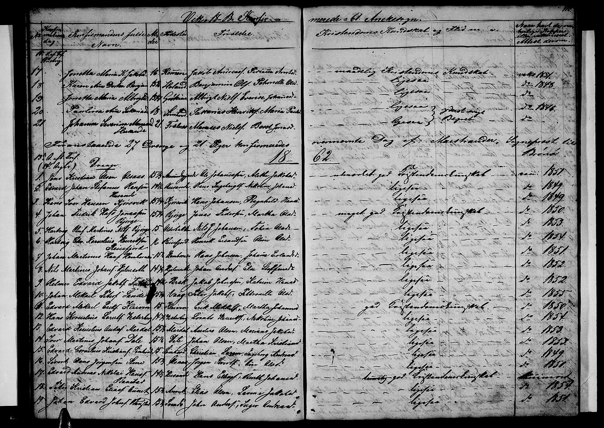 Ministerialprotokoller, klokkerbøker og fødselsregistre - Nordland, SAT/A-1459/812/L0187: Parish register (copy) no. 812C05, 1850-1883, p. 113