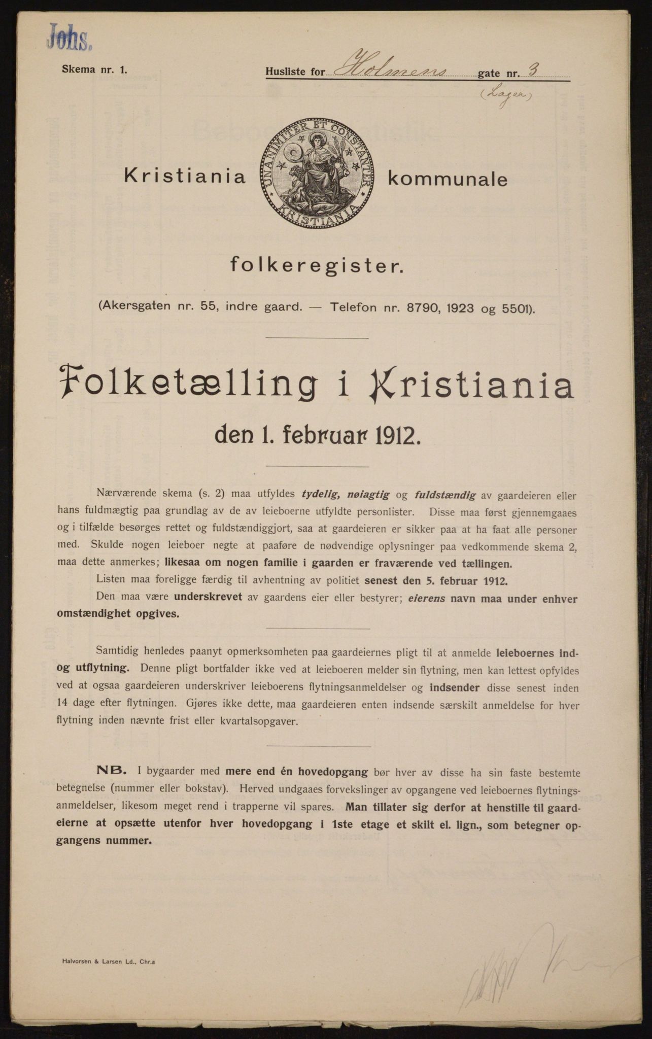 OBA, Municipal Census 1912 for Kristiania, 1912, p. 41221