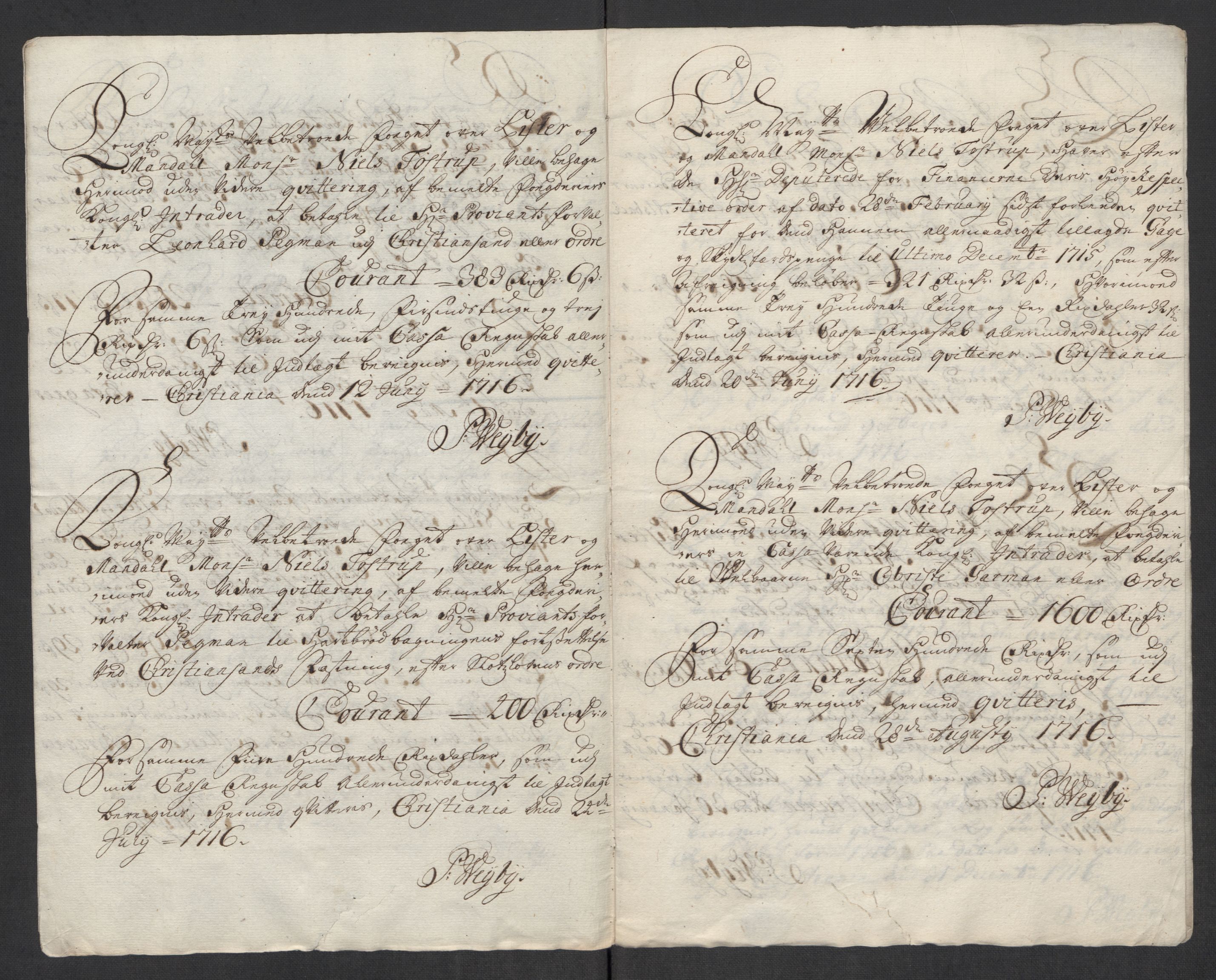 Rentekammeret inntil 1814, Reviderte regnskaper, Fogderegnskap, AV/RA-EA-4092/R43/L2560: Fogderegnskap Lista og Mandal, 1716, p. 278