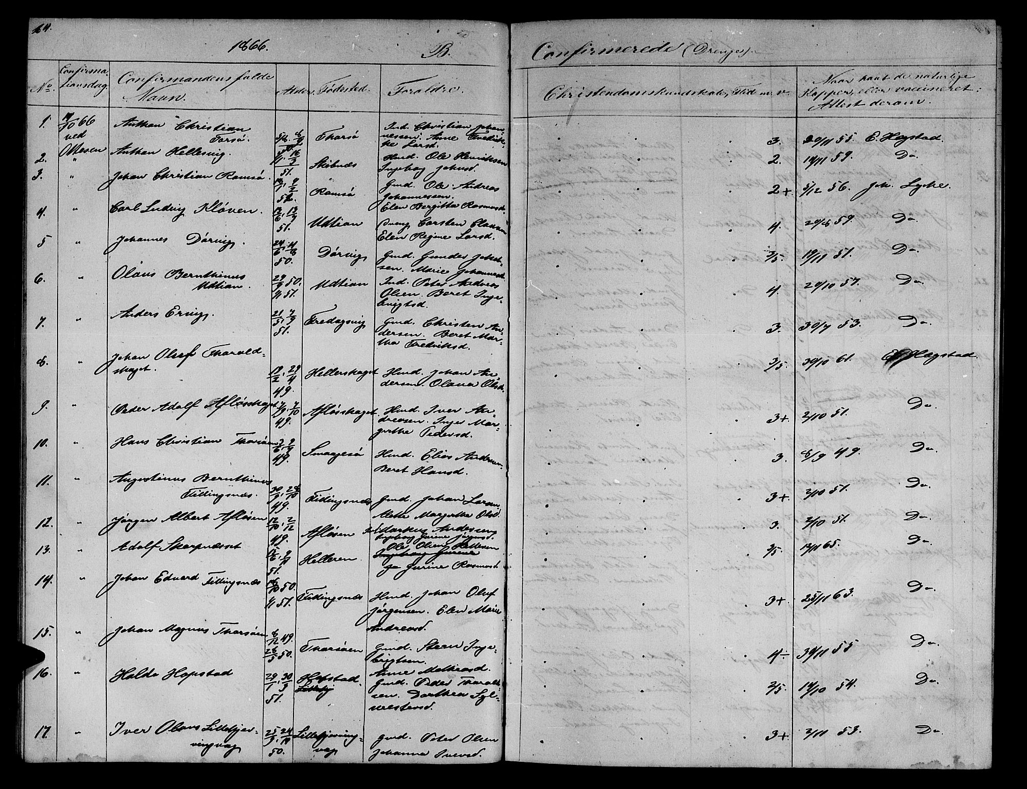 Ministerialprotokoller, klokkerbøker og fødselsregistre - Sør-Trøndelag, SAT/A-1456/634/L0539: Parish register (copy) no. 634C01, 1866-1873, p. 64
