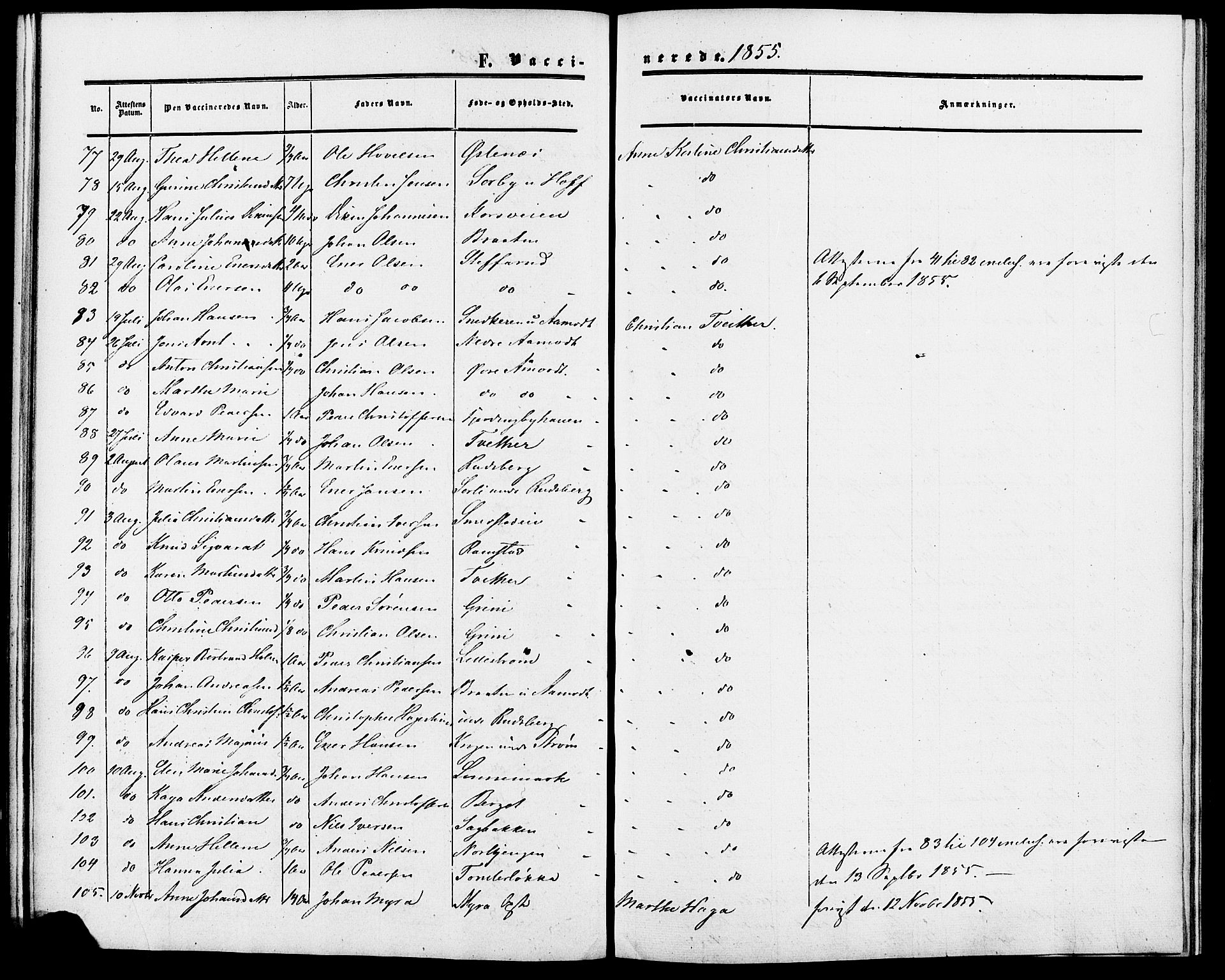 Fet prestekontor Kirkebøker, AV/SAO-A-10370a/F/Fa/L0010a: Parish register (official) no. I 10A, 1851-1859