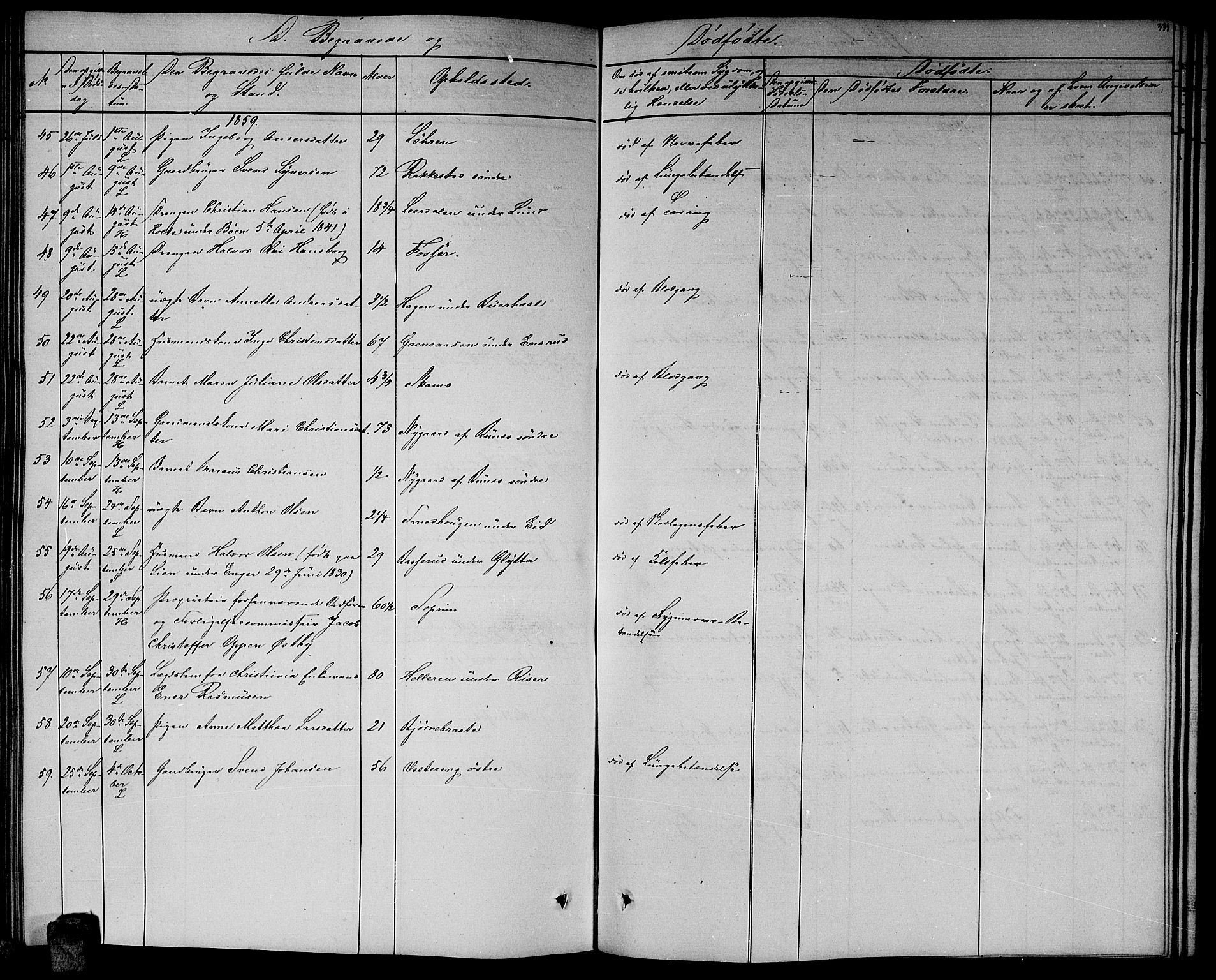 Høland prestekontor Kirkebøker, AV/SAO-A-10346a/G/Ga/L0004: Parish register (copy) no. I 4, 1854-1862, p. 333