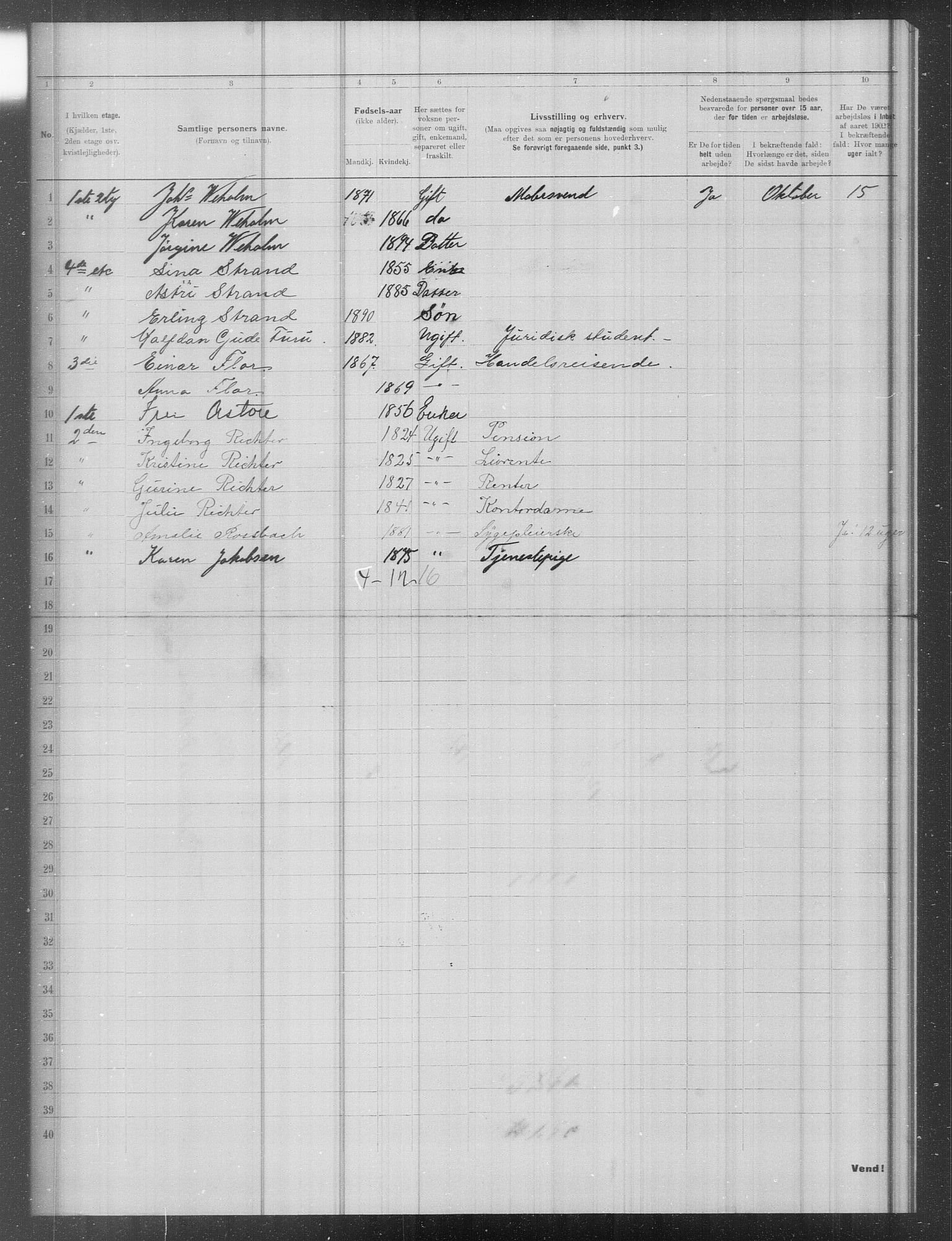 OBA, Municipal Census 1902 for Kristiania, 1902, p. 13228