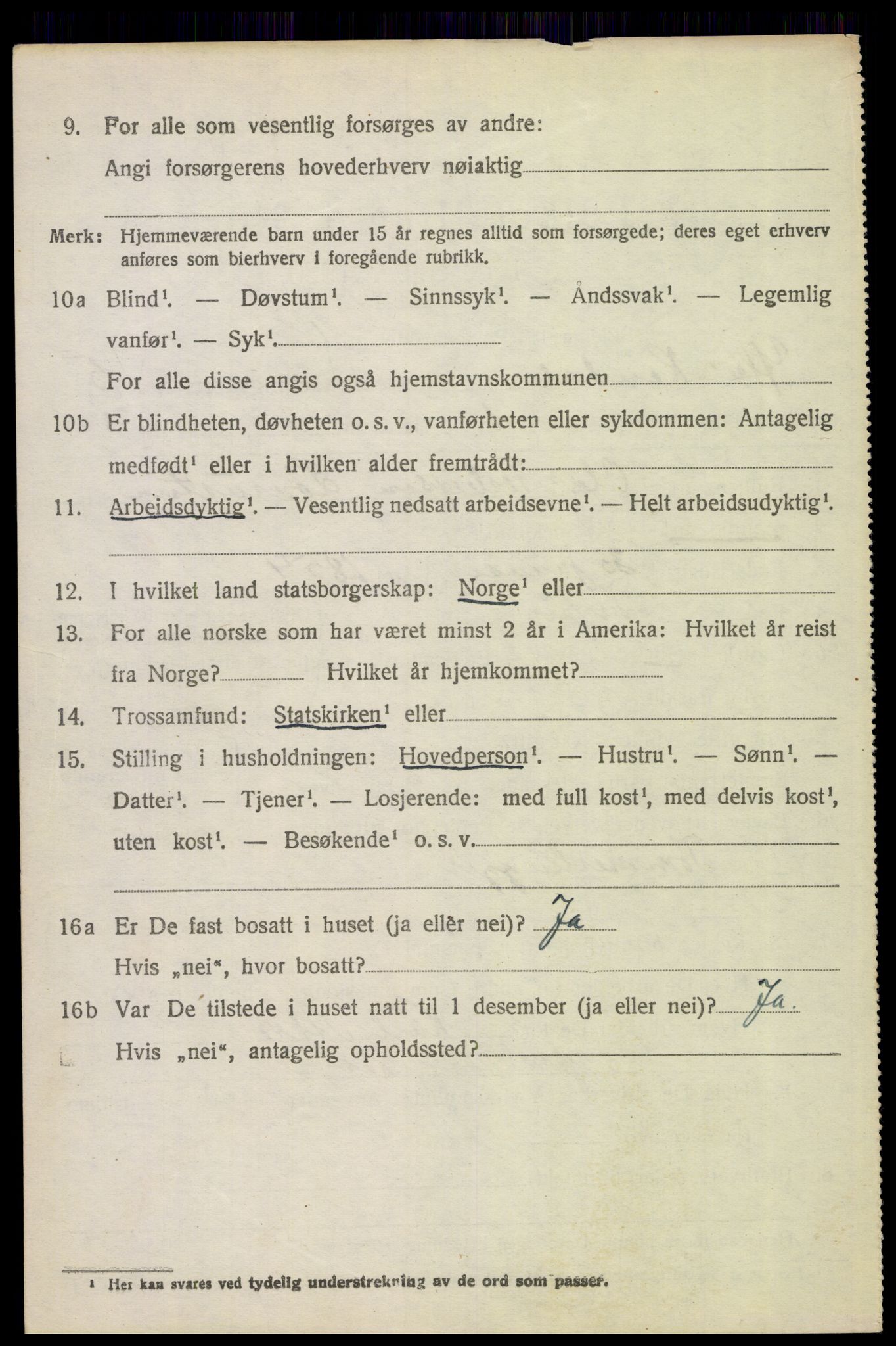 SAH, 1920 census for Ytre Rendal, 1920, p. 2640