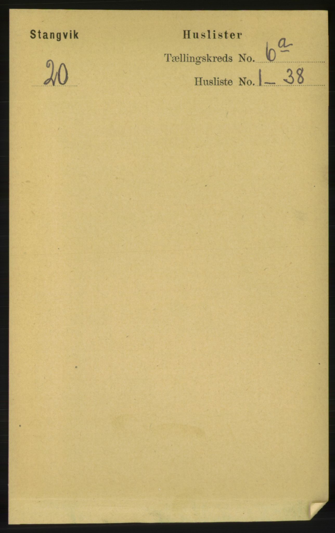 RA, 1891 census for 1564 Stangvik, 1891, p. 2607