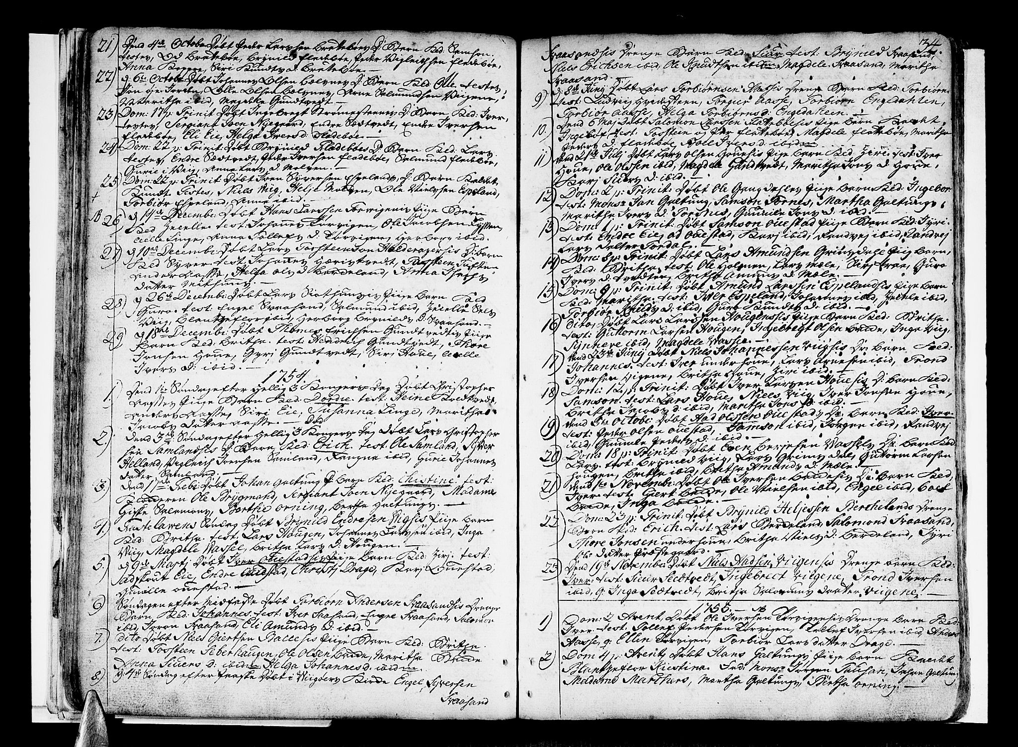Strandebarm sokneprestembete, SAB/A-78401/H/Haa: Parish register (official) no. A 3 /2, 1751-1787, p. 34