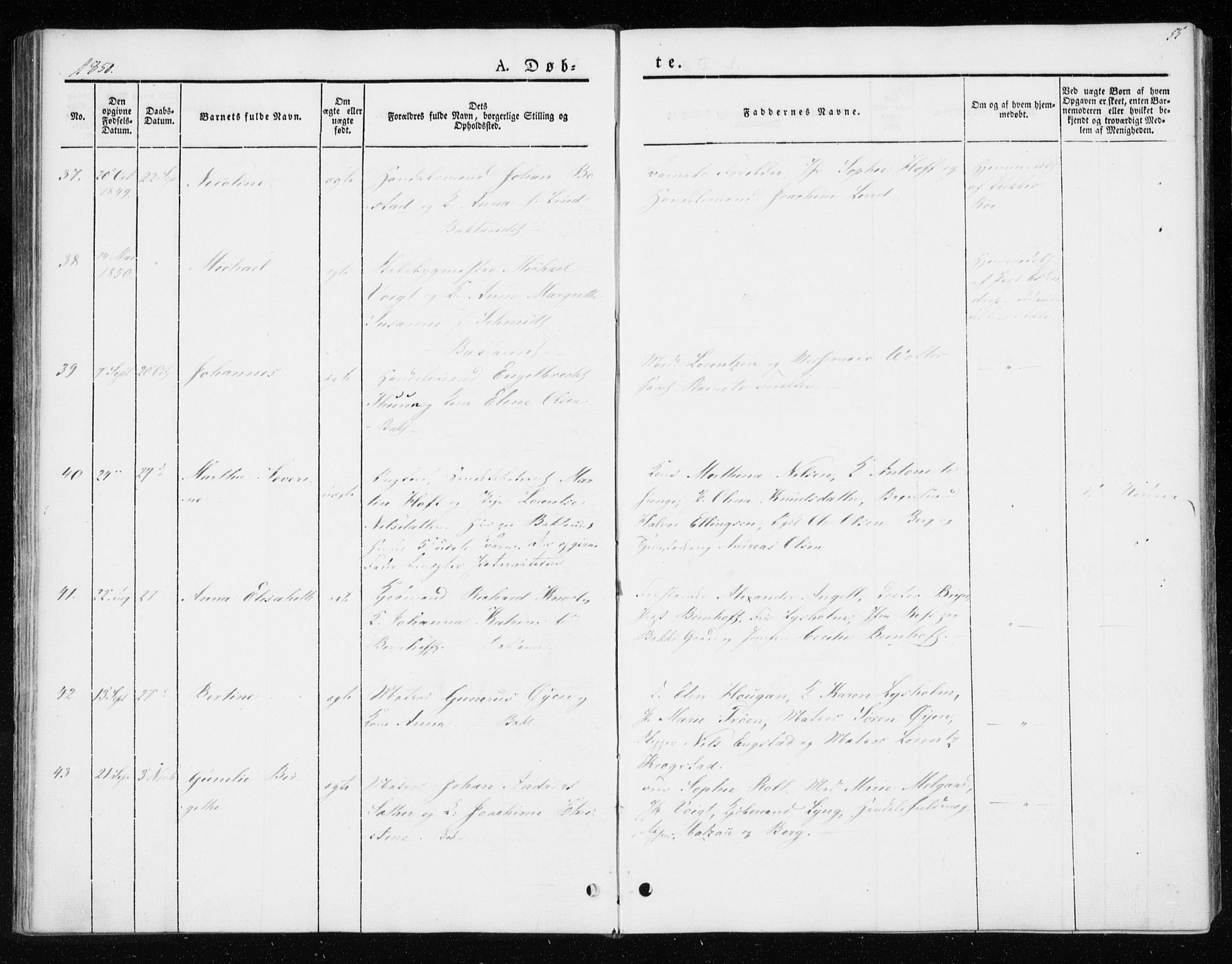 Ministerialprotokoller, klokkerbøker og fødselsregistre - Sør-Trøndelag, AV/SAT-A-1456/604/L0183: Parish register (official) no. 604A04, 1841-1850, p. 55