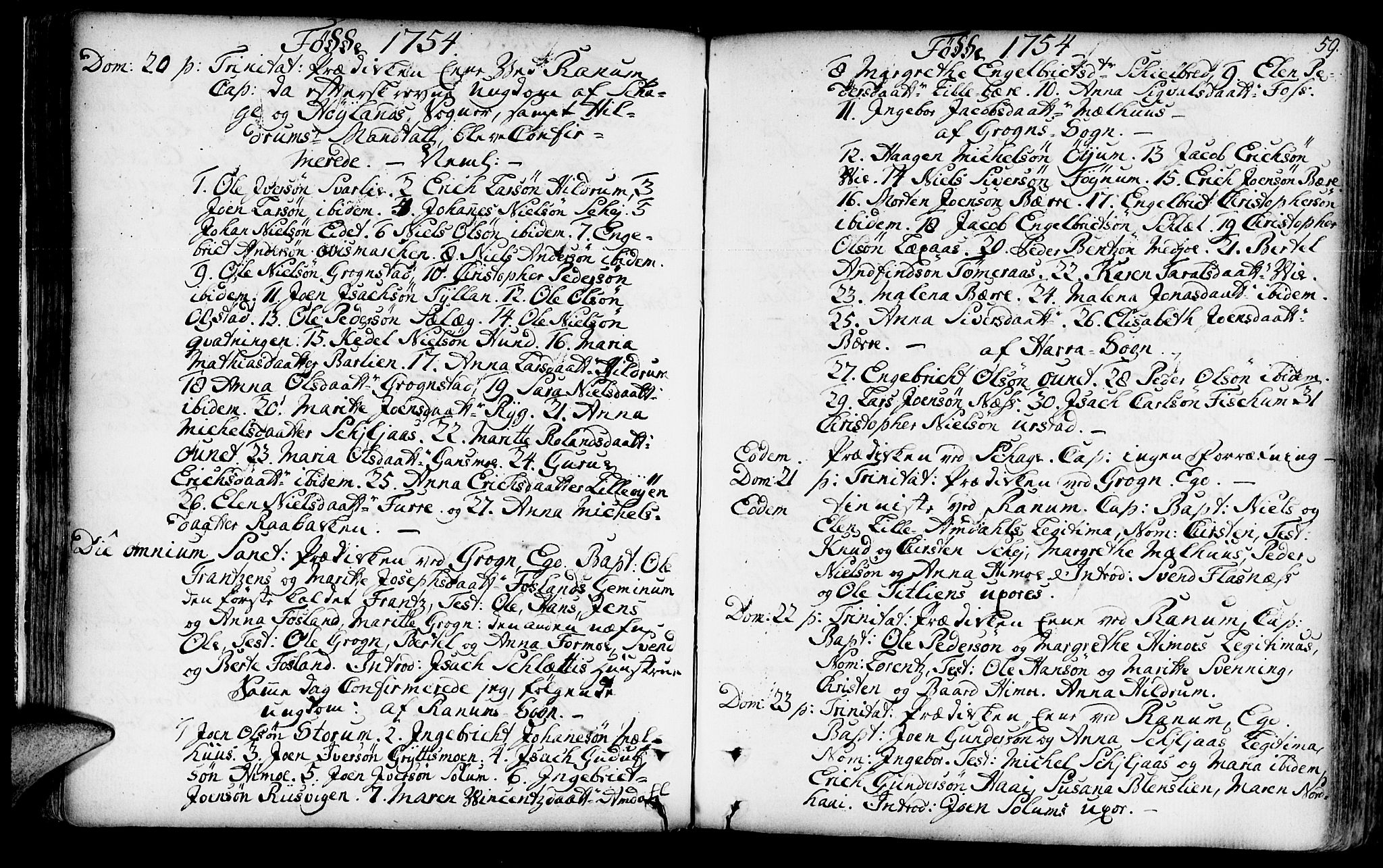 Ministerialprotokoller, klokkerbøker og fødselsregistre - Nord-Trøndelag, SAT/A-1458/764/L0542: Parish register (official) no. 764A02, 1748-1779, p. 59