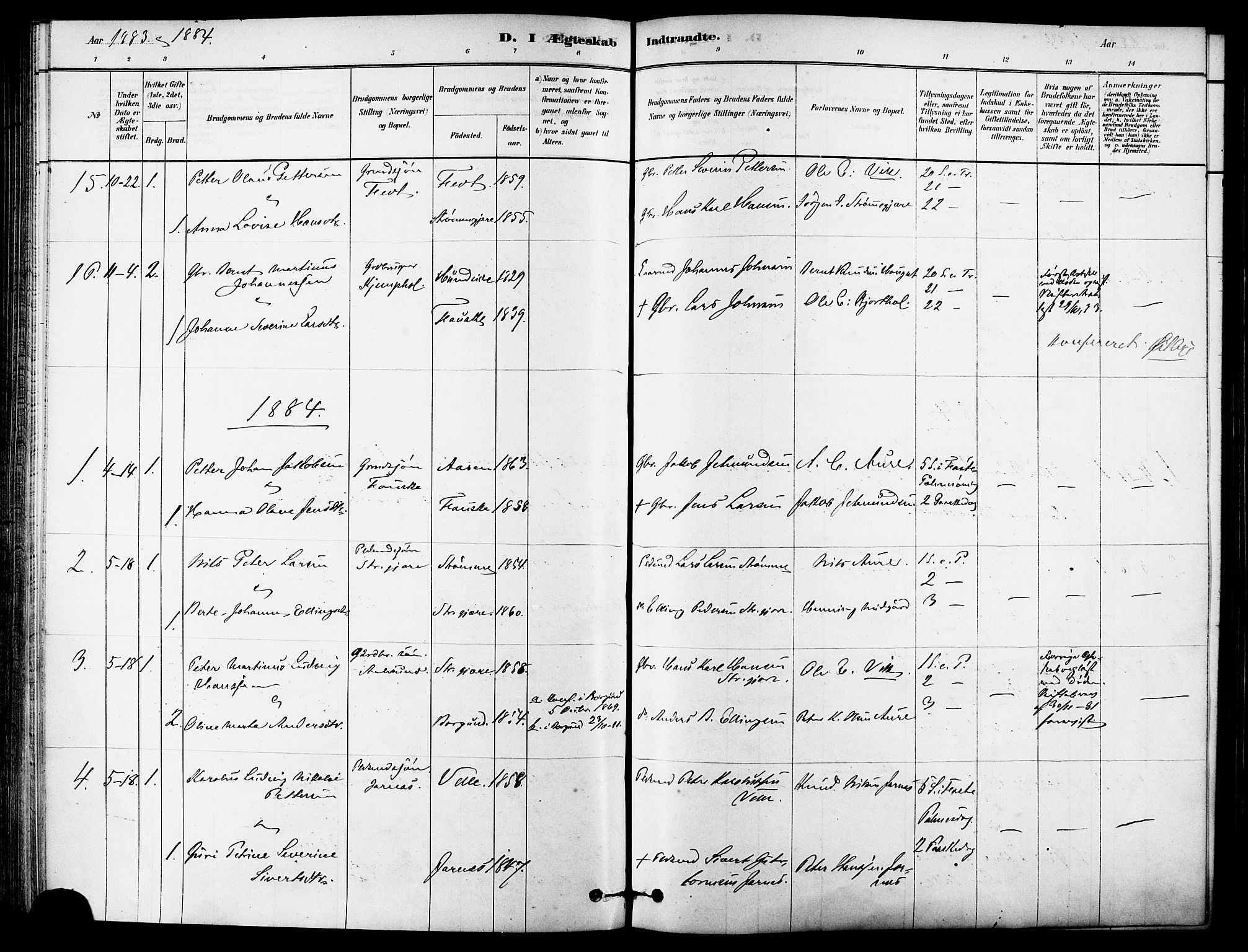 Ministerialprotokoller, klokkerbøker og fødselsregistre - Møre og Romsdal, AV/SAT-A-1454/523/L0334: Parish register (official) no. 523A01, 1878-1891