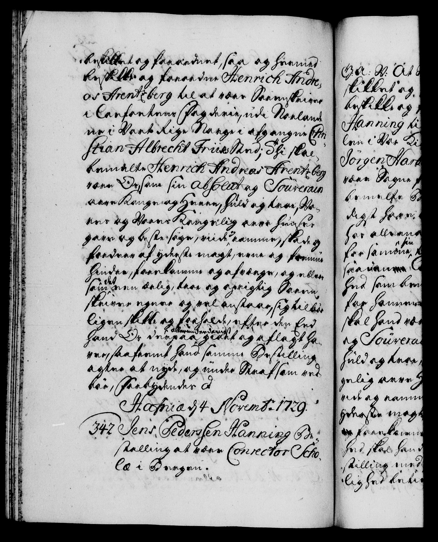 Danske Kanselli 1572-1799, AV/RA-EA-3023/F/Fc/Fca/Fcaa/L0026: Norske registre, 1729-1730, p. 255b