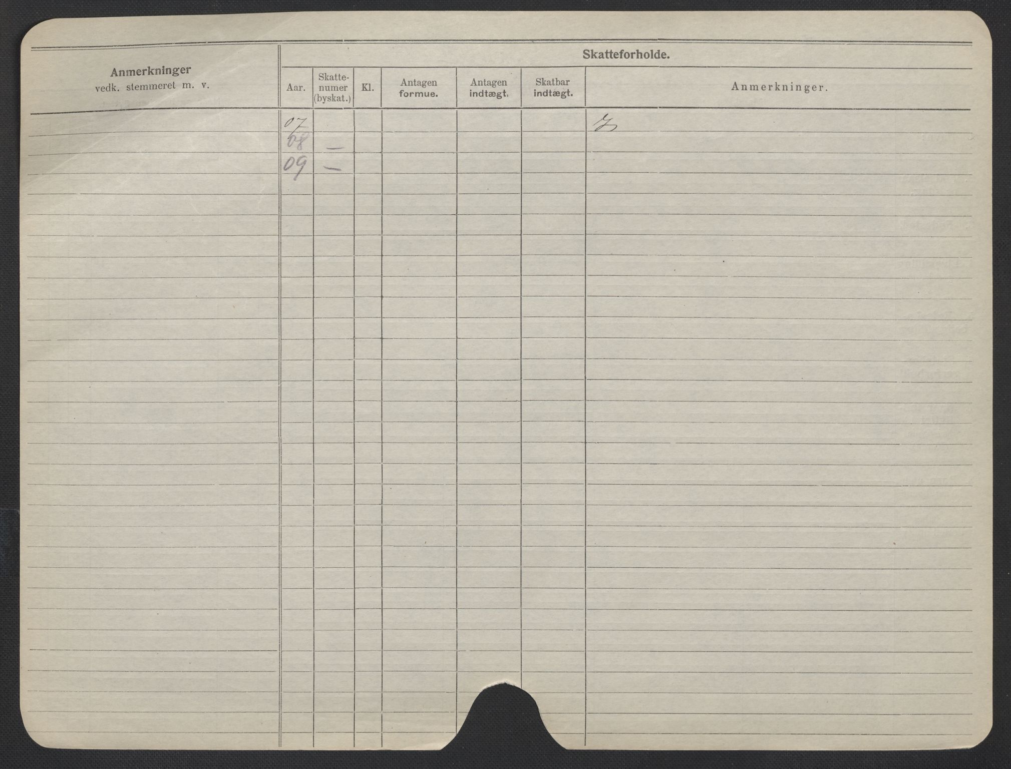 Oslo folkeregister, Registerkort, AV/SAO-A-11715/F/Fa/Fac/L0019: Kvinner, 1906-1914, p. 102b