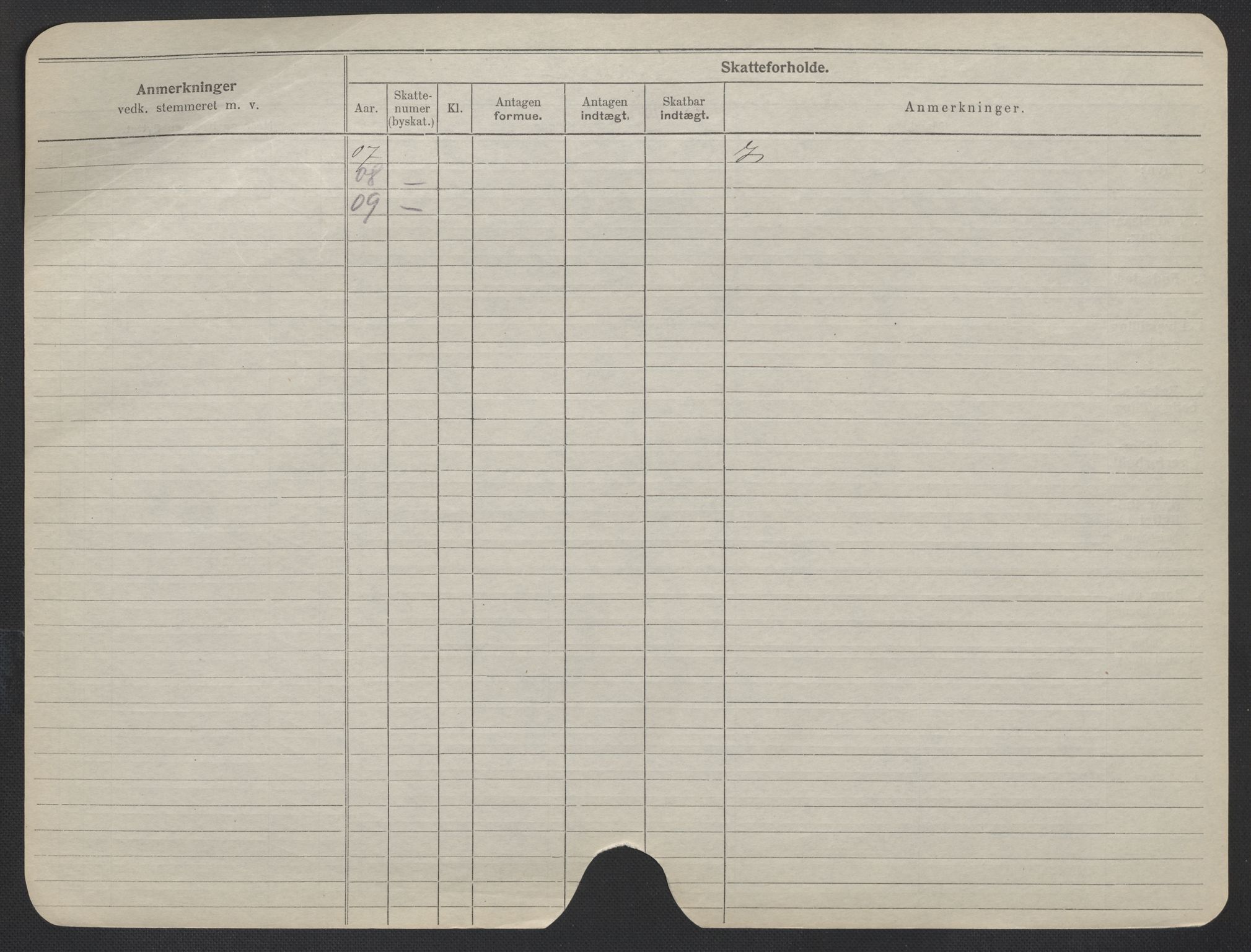 Oslo folkeregister, Registerkort, SAO/A-11715/F/Fa/Fac/L0019: Kvinner, 1906-1914, p. 102b