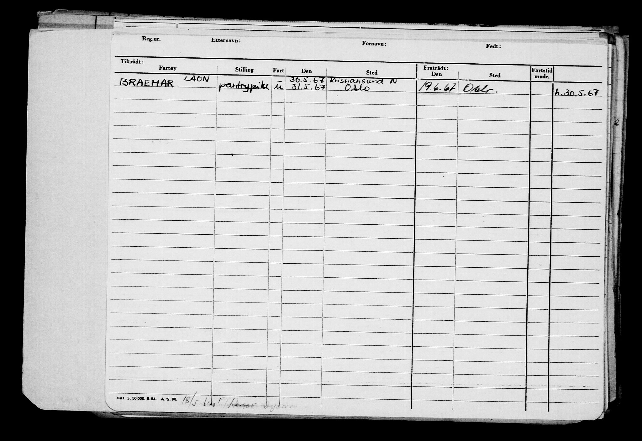 Direktoratet for sjømenn, RA/S-3545/G/Gb/L0053: Hovedkort, 1904, p. 485