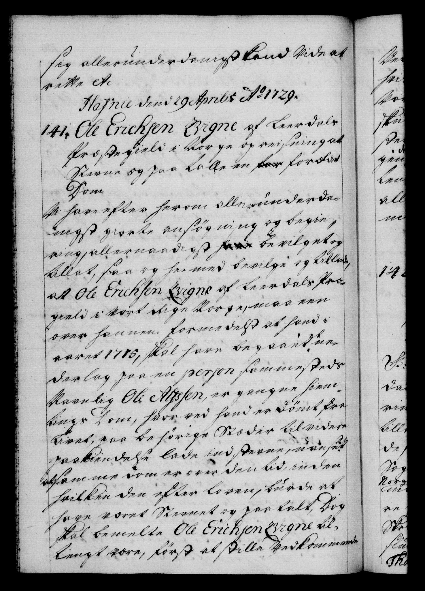 Danske Kanselli 1572-1799, AV/RA-EA-3023/F/Fc/Fca/Fcaa/L0026: Norske registre, 1729-1730, p. 106b