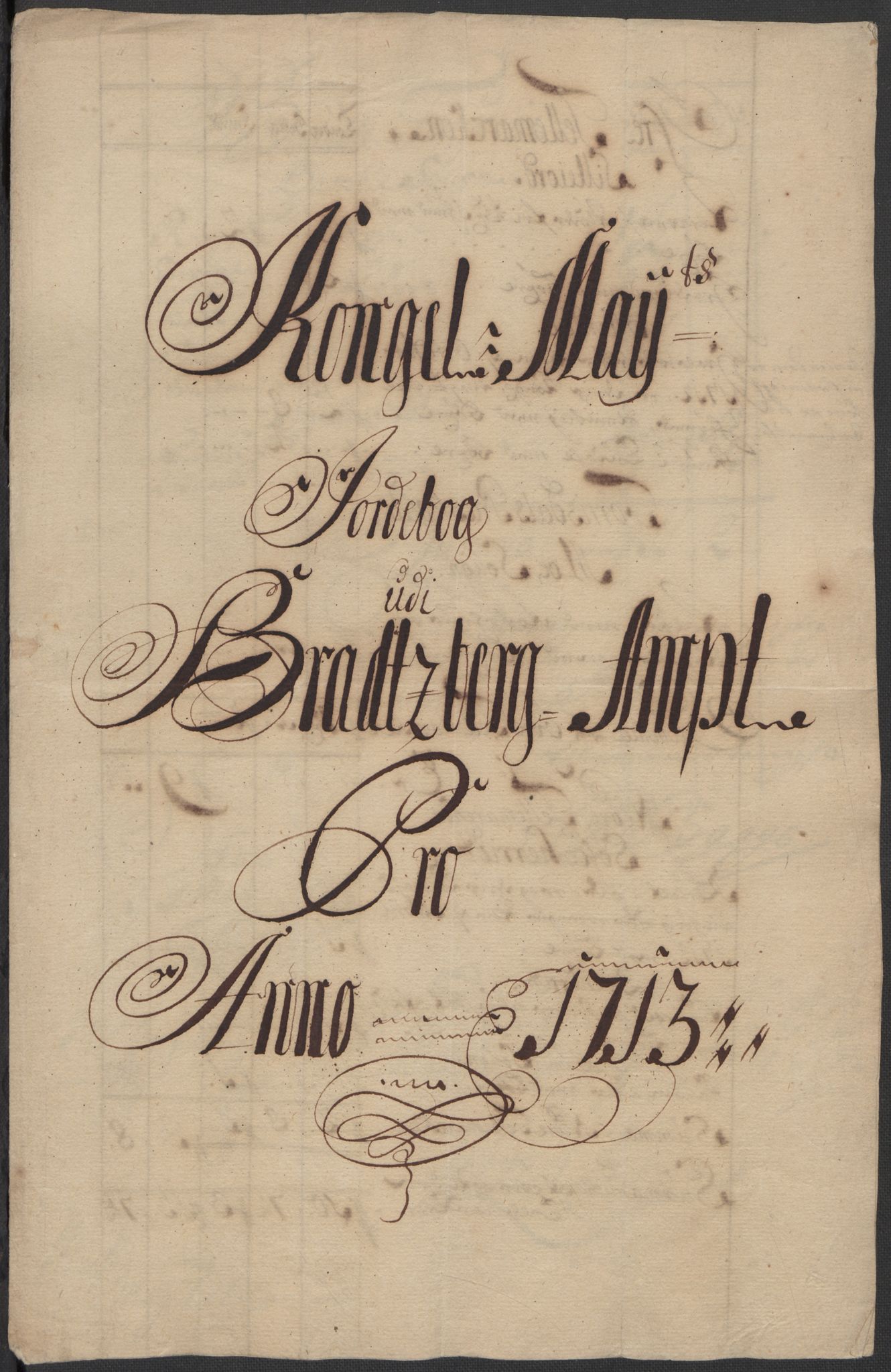Rentekammeret inntil 1814, Reviderte regnskaper, Fogderegnskap, RA/EA-4092/R36/L2125: Fogderegnskap Øvre og Nedre Telemark og Bamble, 1713, p. 3