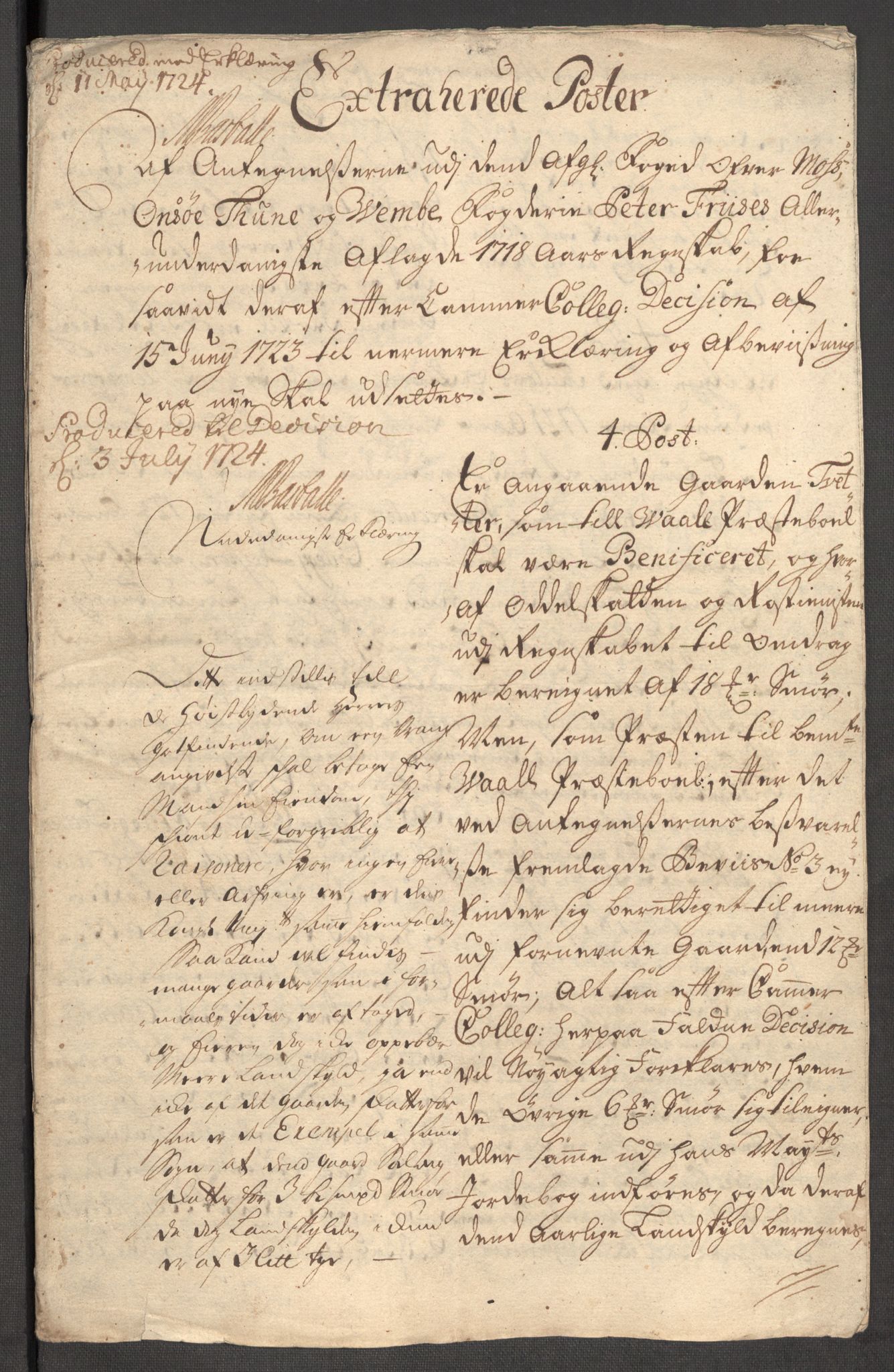 Rentekammeret inntil 1814, Reviderte regnskaper, Fogderegnskap, RA/EA-4092/R04/L0143: Fogderegnskap Moss, Onsøy, Tune, Veme og Åbygge, 1718, p. 585