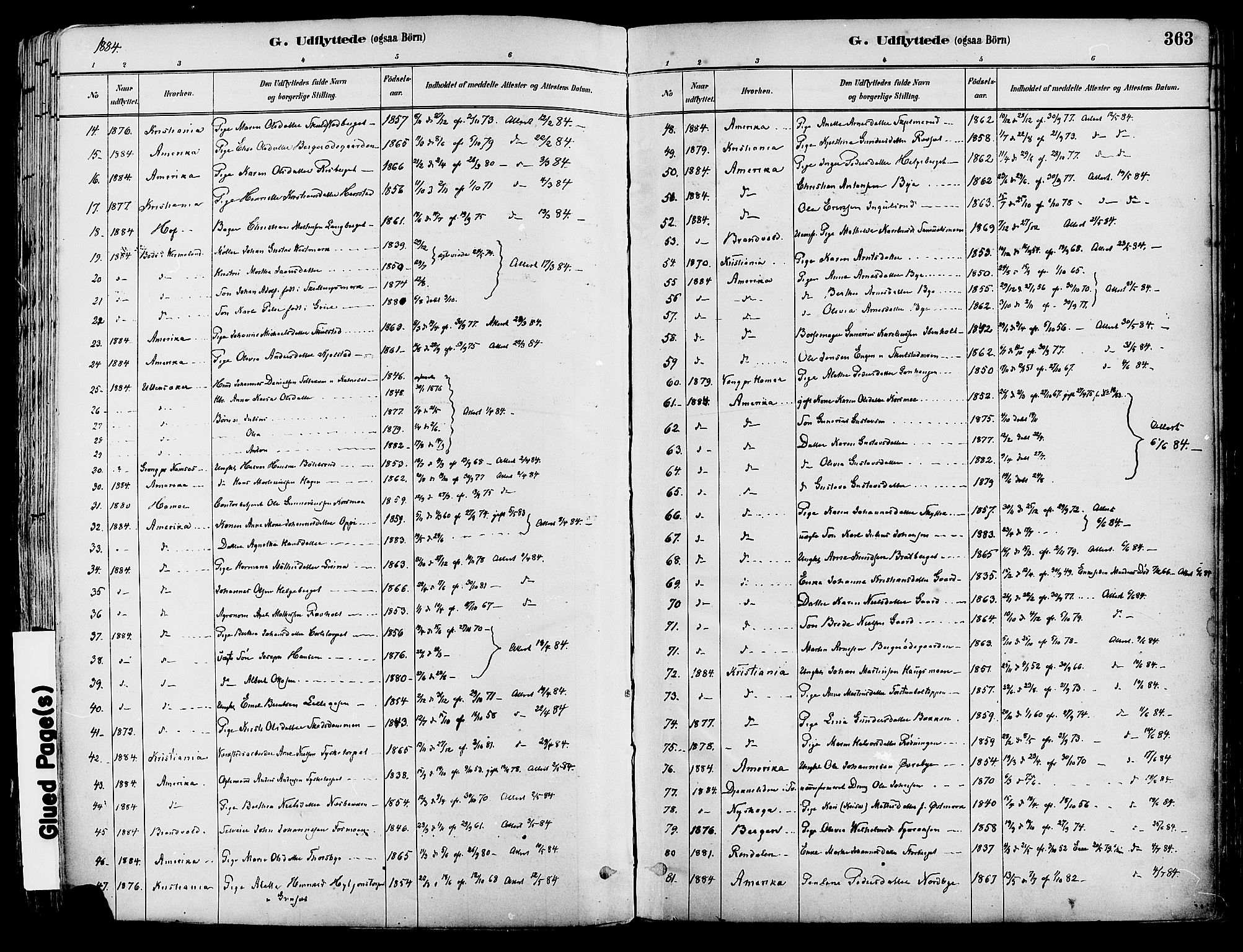 Grue prestekontor, SAH/PREST-036/H/Ha/Haa/L0012: Parish register (official) no. 12, 1881-1897, p. 363