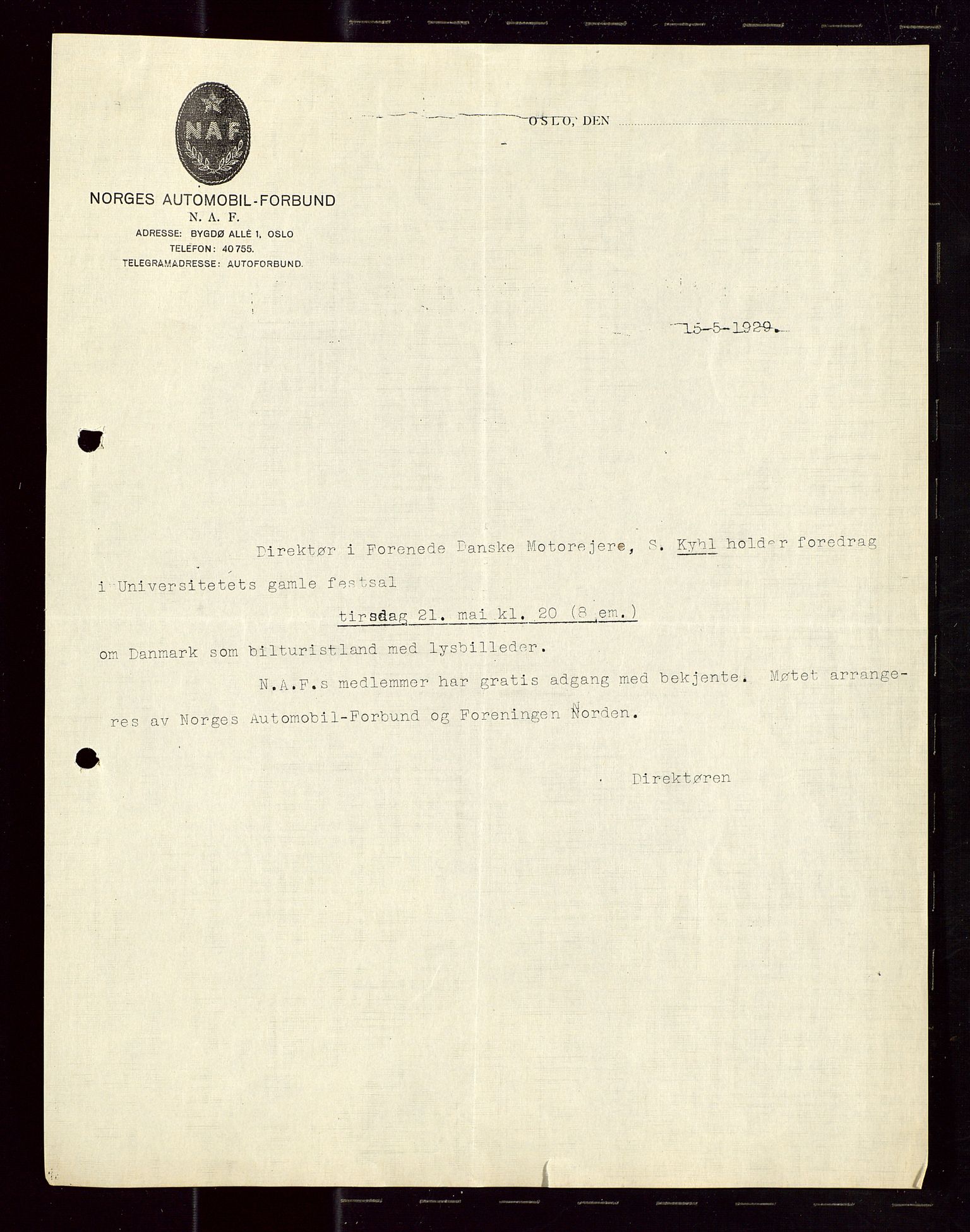 Pa 1521 - A/S Norske Shell, AV/SAST-A-101915/E/Ea/Eaa/L0018: Sjefskorrespondanse, 1929, p. 300