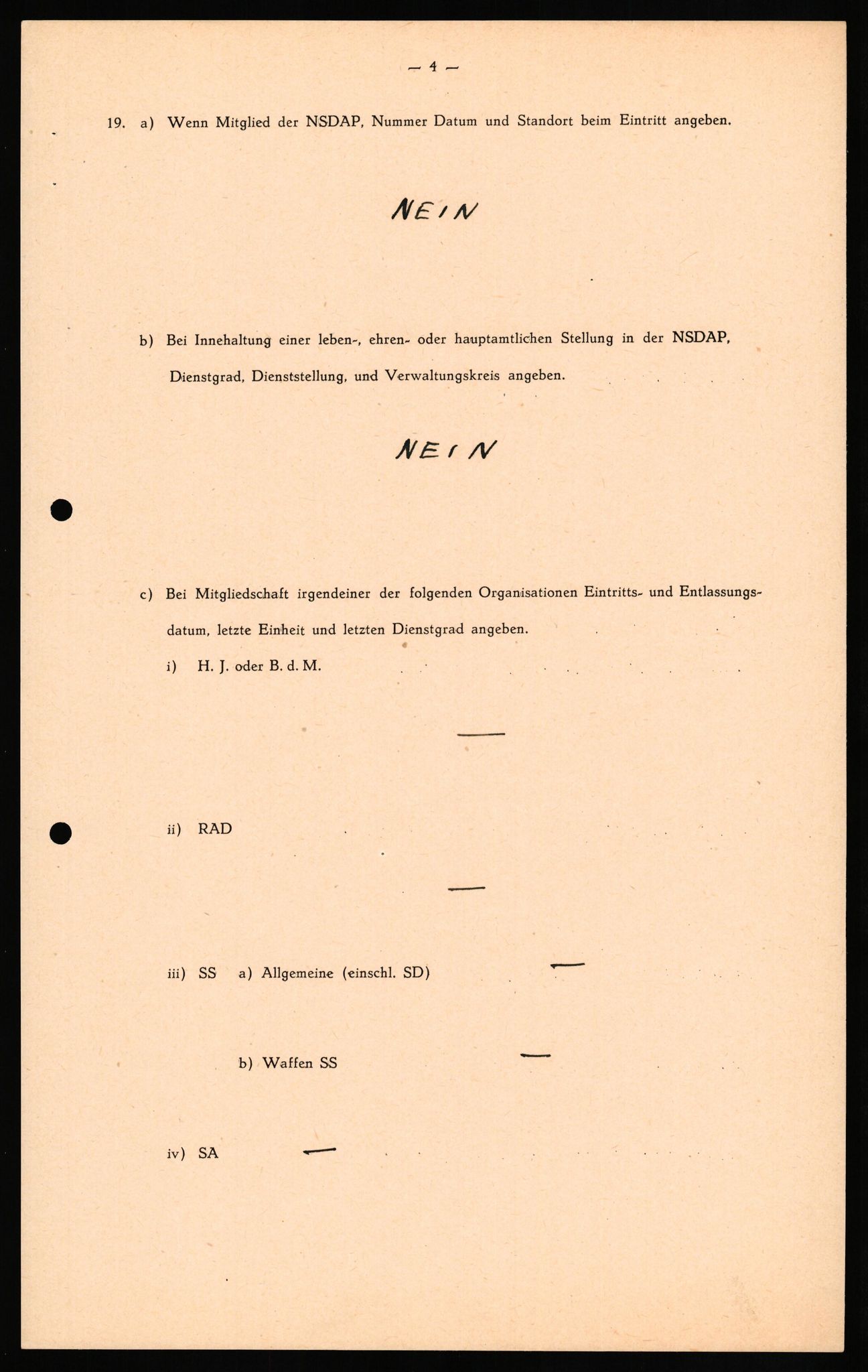 Forsvaret, Forsvarets overkommando II, AV/RA-RAFA-3915/D/Db/L0026: CI Questionaires. Tyske okkupasjonsstyrker i Norge. Tyskere., 1945-1946, p. 163