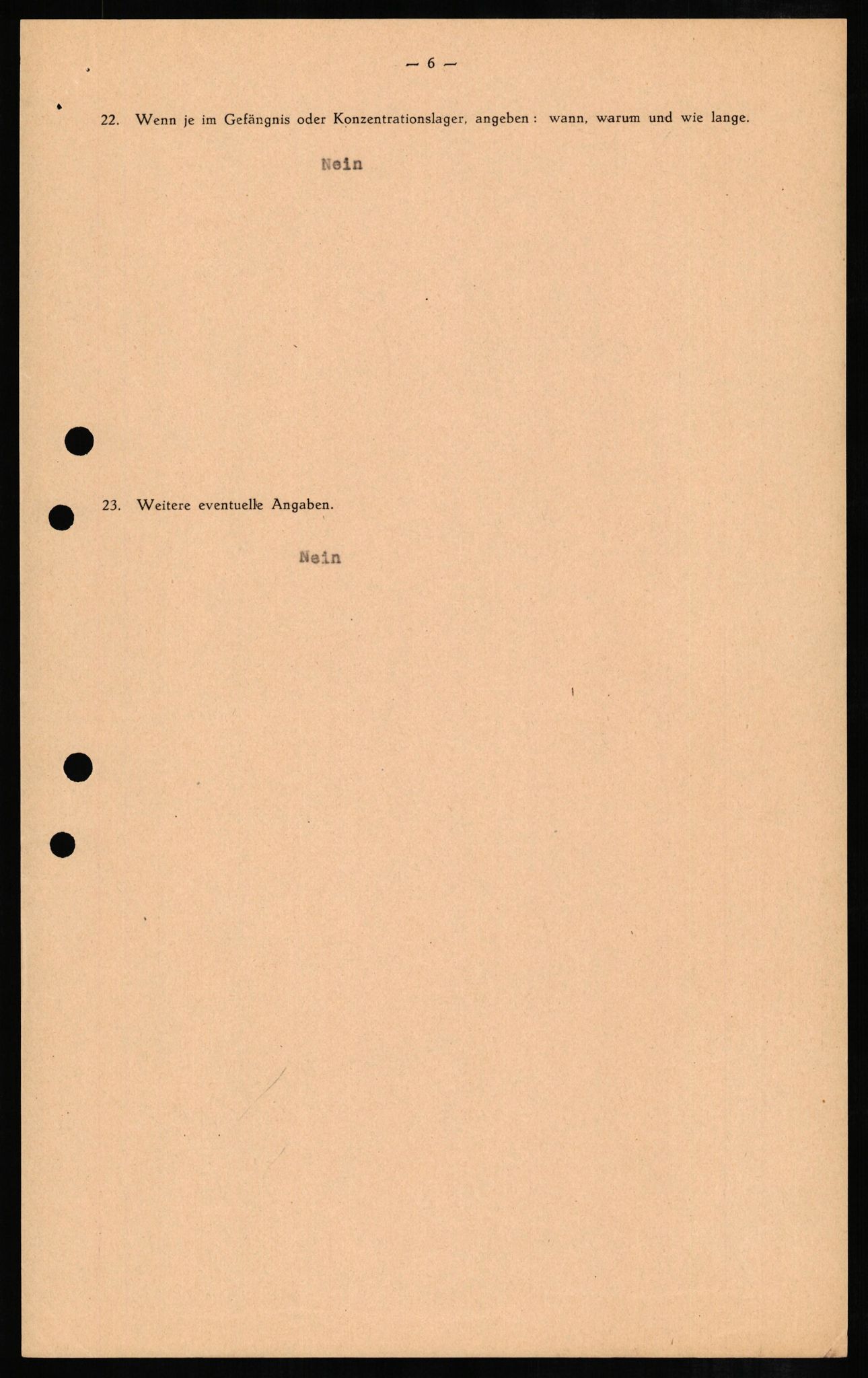 Forsvaret, Forsvarets overkommando II, AV/RA-RAFA-3915/D/Db/L0006: CI Questionaires. Tyske okkupasjonsstyrker i Norge. Tyskere., 1945-1946, p. 79