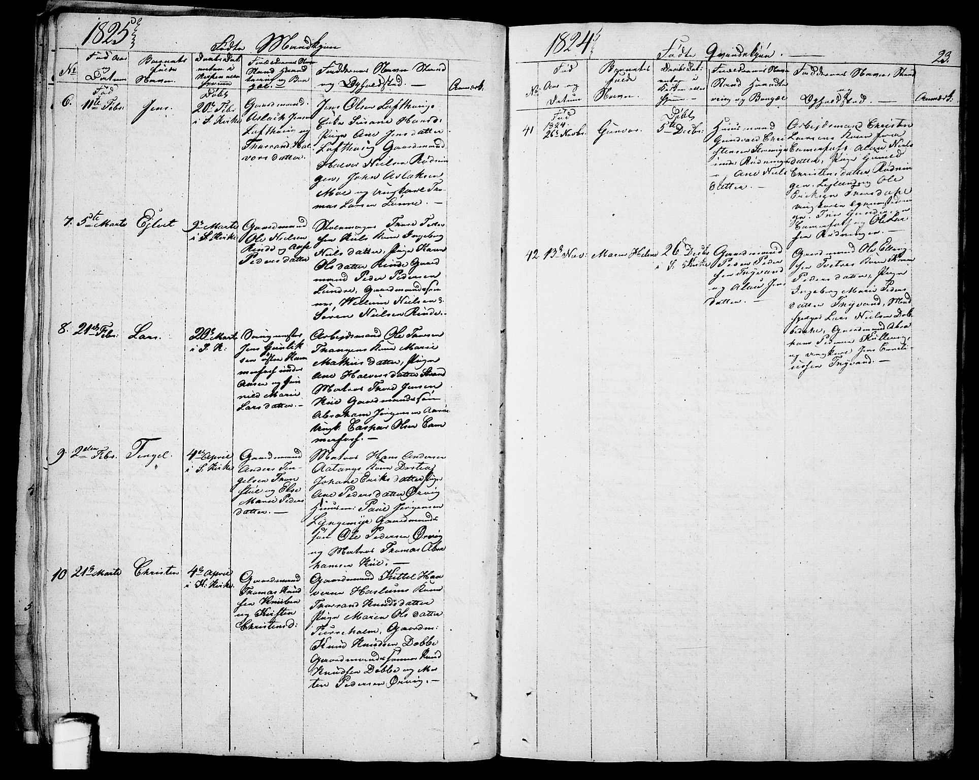 Sannidal kirkebøker, SAKO/A-296/F/Fa/L0005: Parish register (official) no. 5, 1823-1830, p. 23