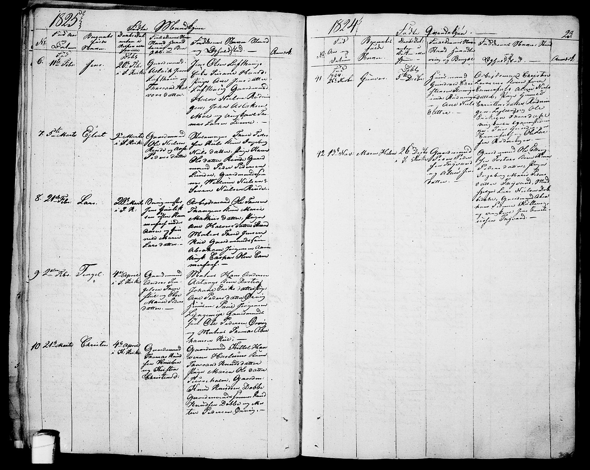 Sannidal kirkebøker, AV/SAKO-A-296/F/Fa/L0005: Parish register (official) no. 5, 1823-1830, p. 23