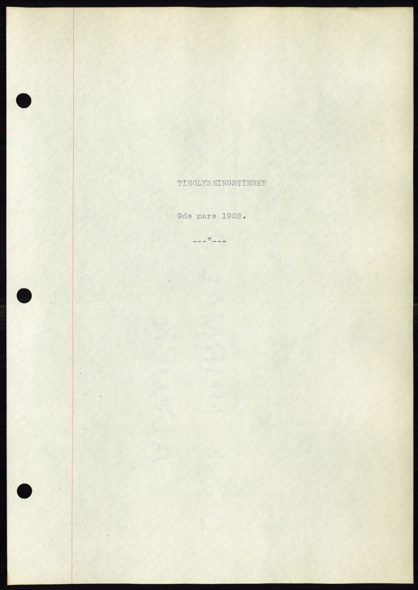 Ålesund byfogd, AV/SAT-A-4384: Mortgage book no. 24, 1928-1929, Deed date: 09.03.1928