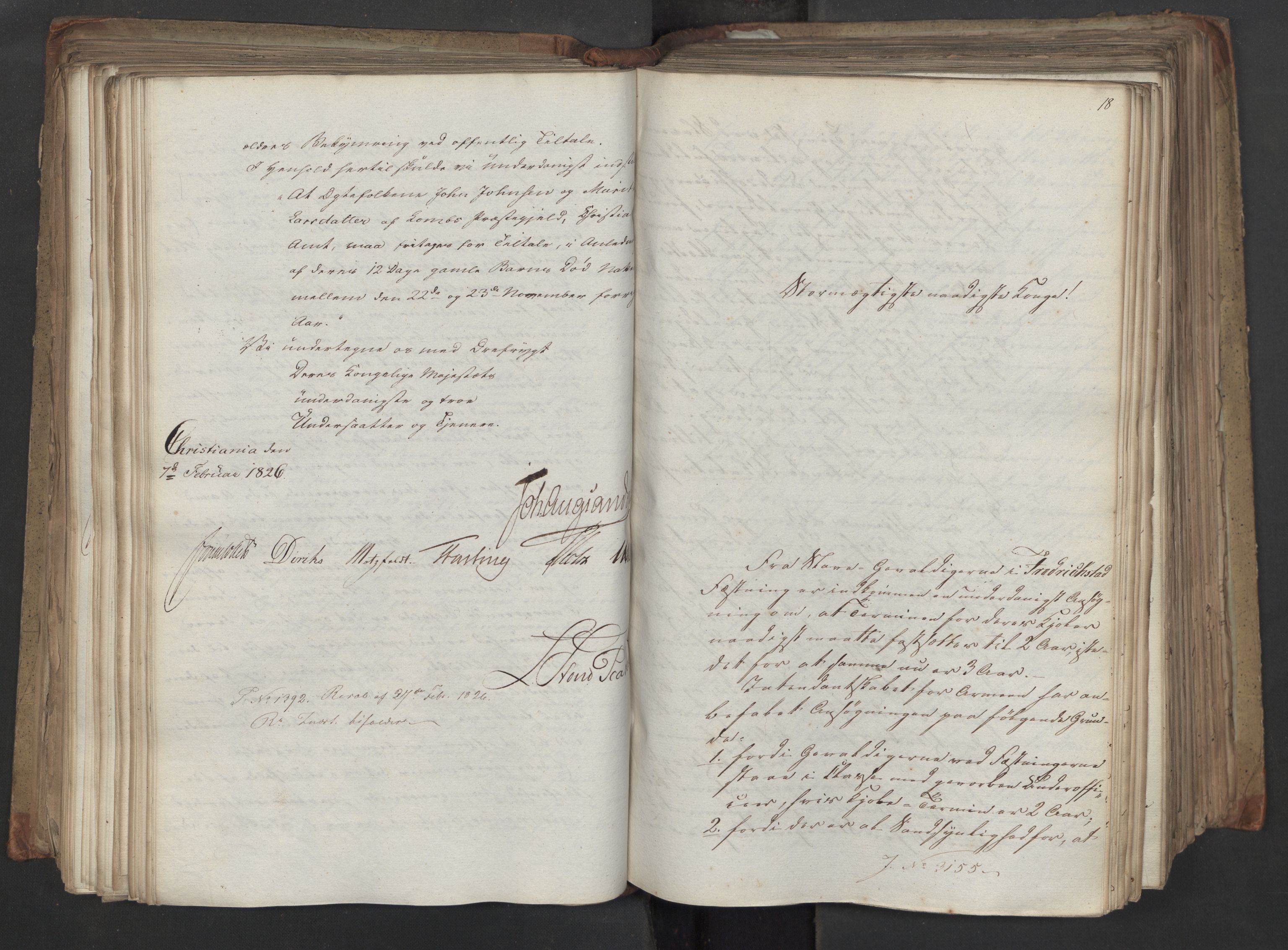 Statsrådsavdelingen i Stockholm, AV/RA-S-1003/D/Da/L0045: Regjeringsinnstillinger nr. 3067-3307, 1826, p. 236