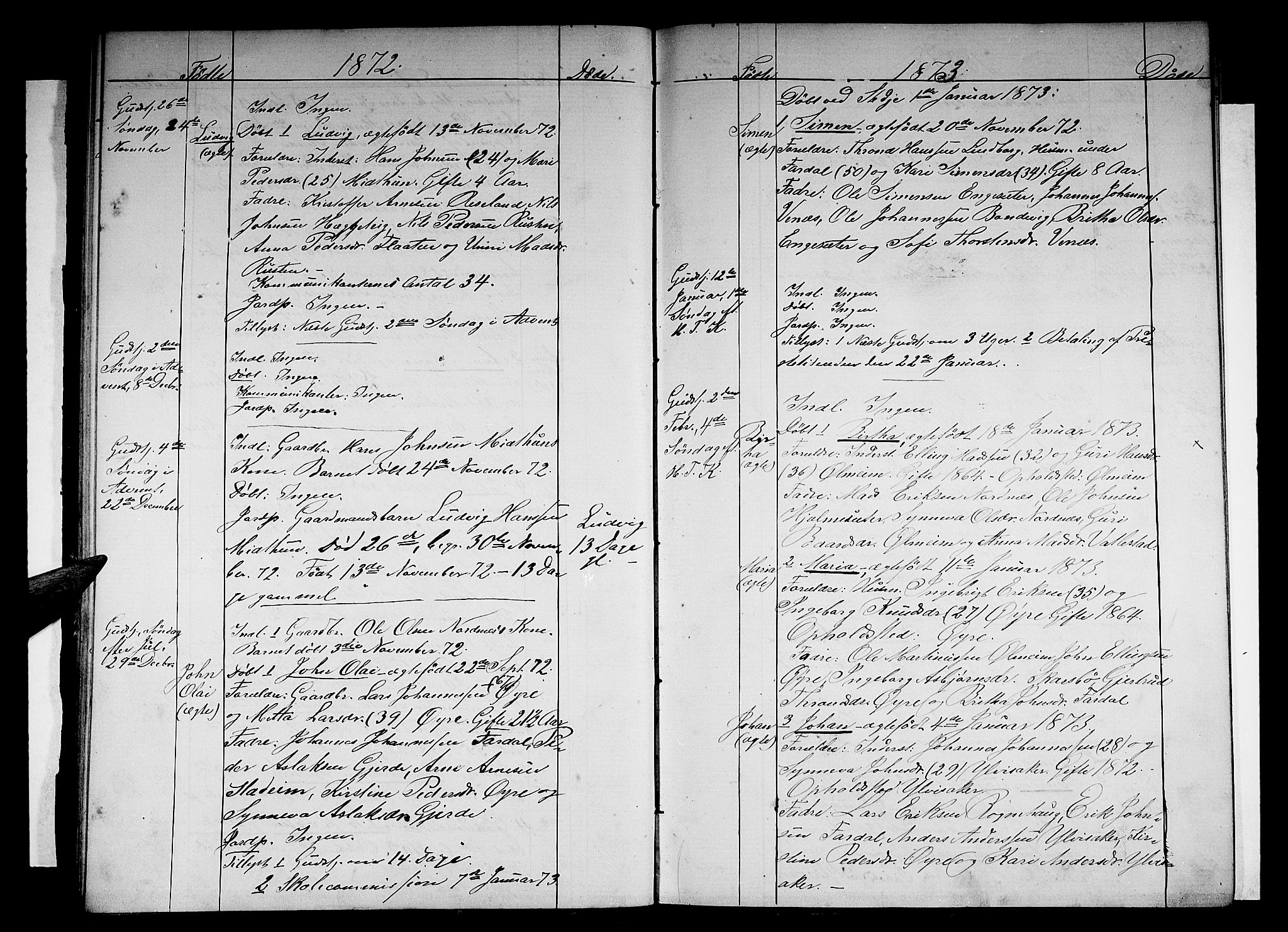 Sogndal sokneprestembete, SAB/A-81301/H/Hab/Habc/L0001: Parish register (copy) no. C 1, 1868-1883, p. 25